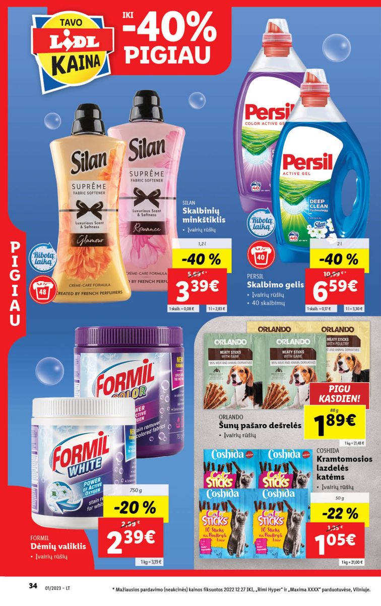 Naujausias LIDL kaininis katalogas 2023.01.02 - 2023.01.08