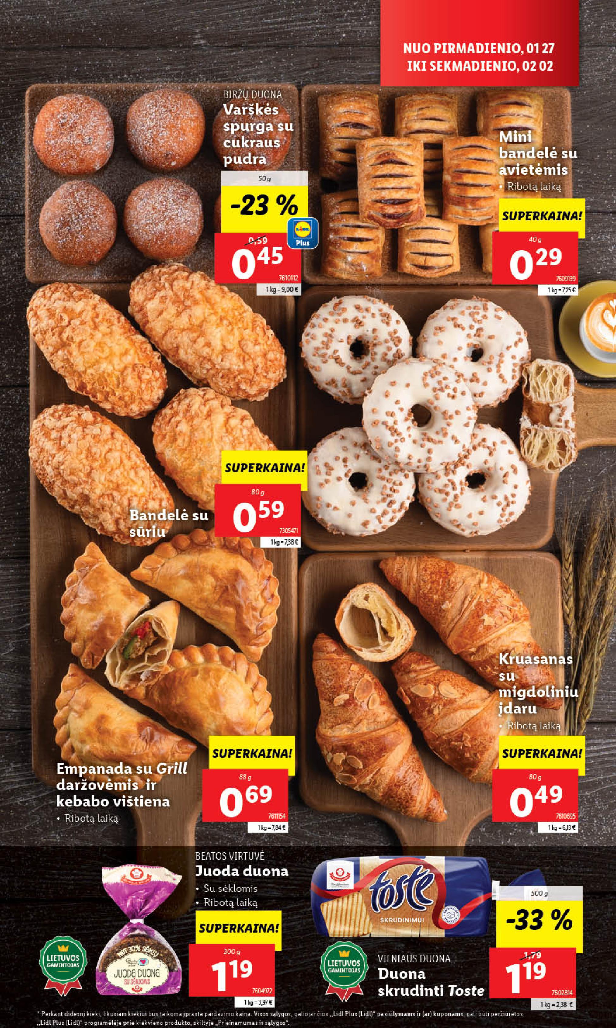 Naujausias LIDL kaininis katalogas 2025.01.27 - 2025.02.02