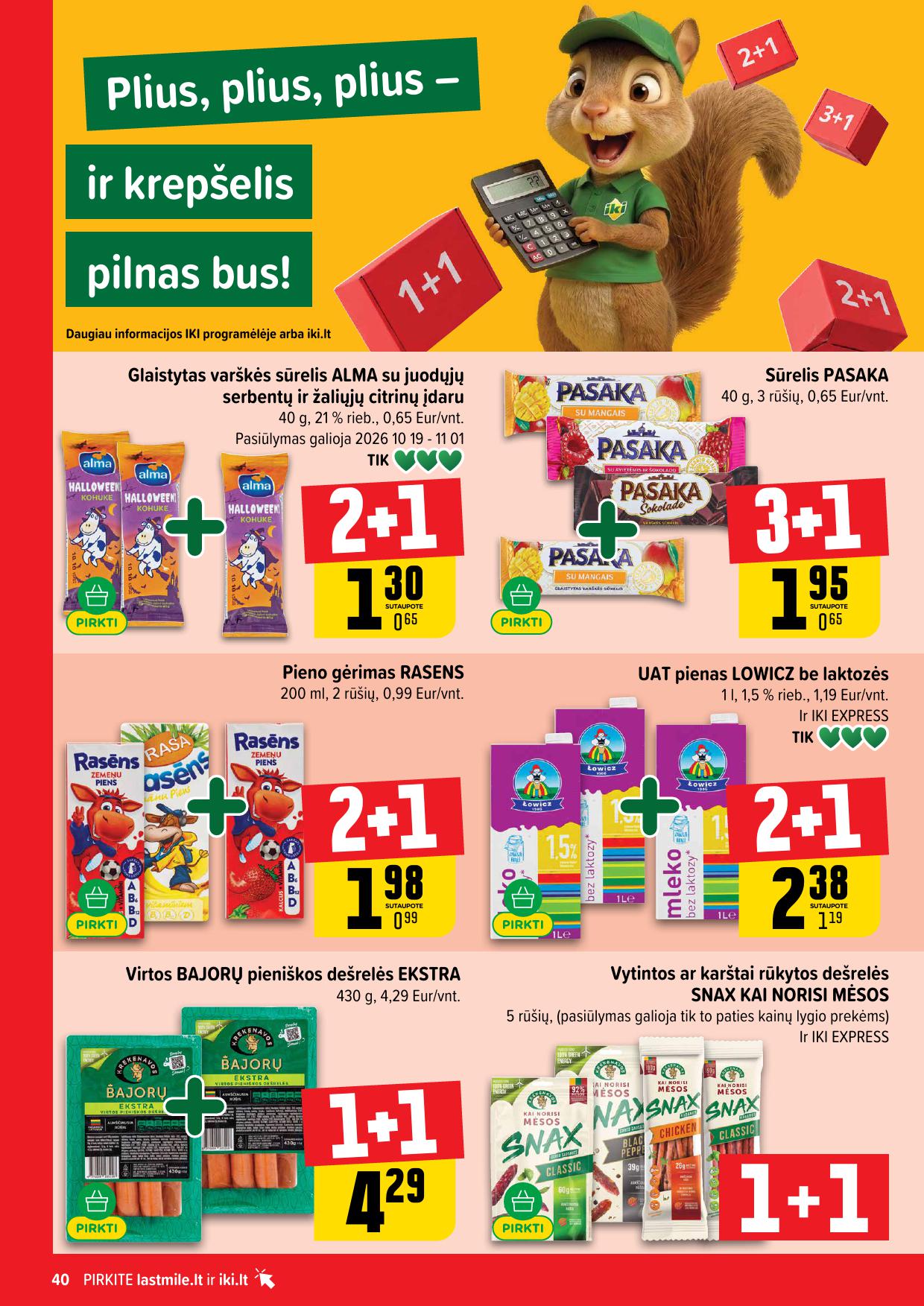 Naujausias IKI kaininis katalogas 2026.10.19 - 2026.10.25