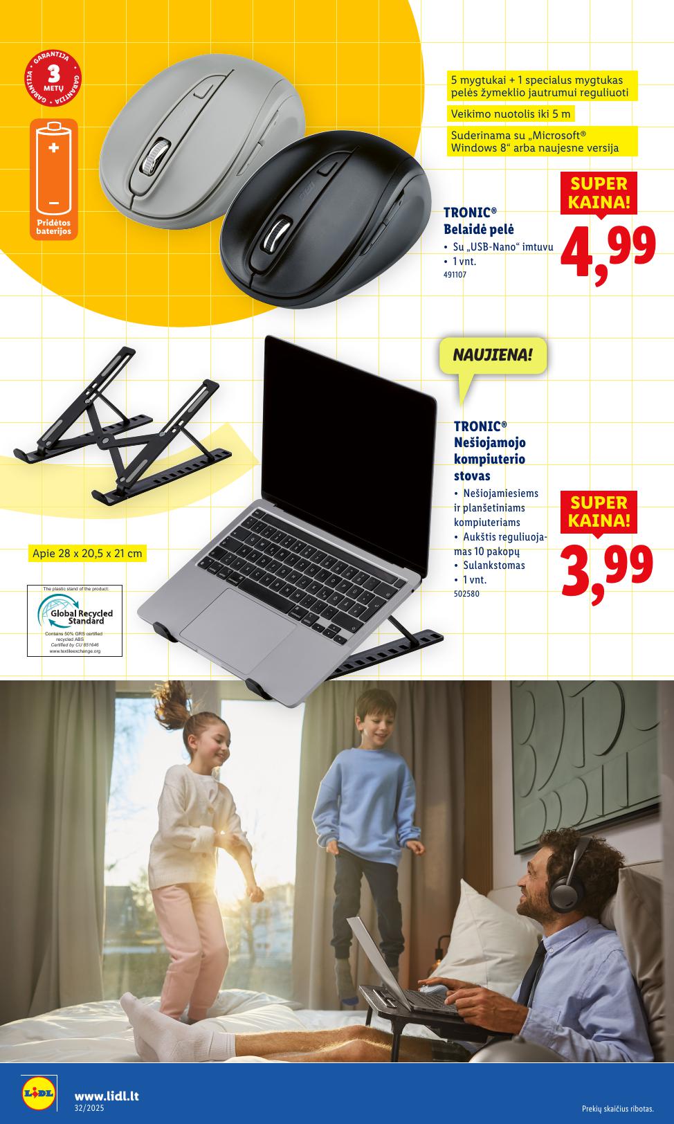 LIDL ne maisto prekių leidinys 2025.08.04 - 2025.08.10