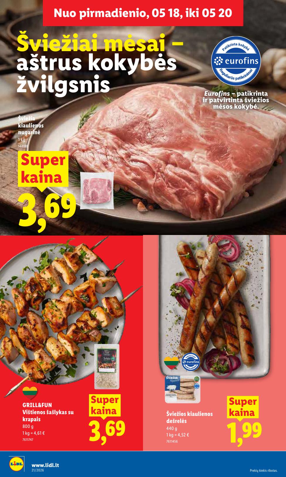 Naujausias LIDL kaininis katalogas 2026.05.18 - 2026.05.24
