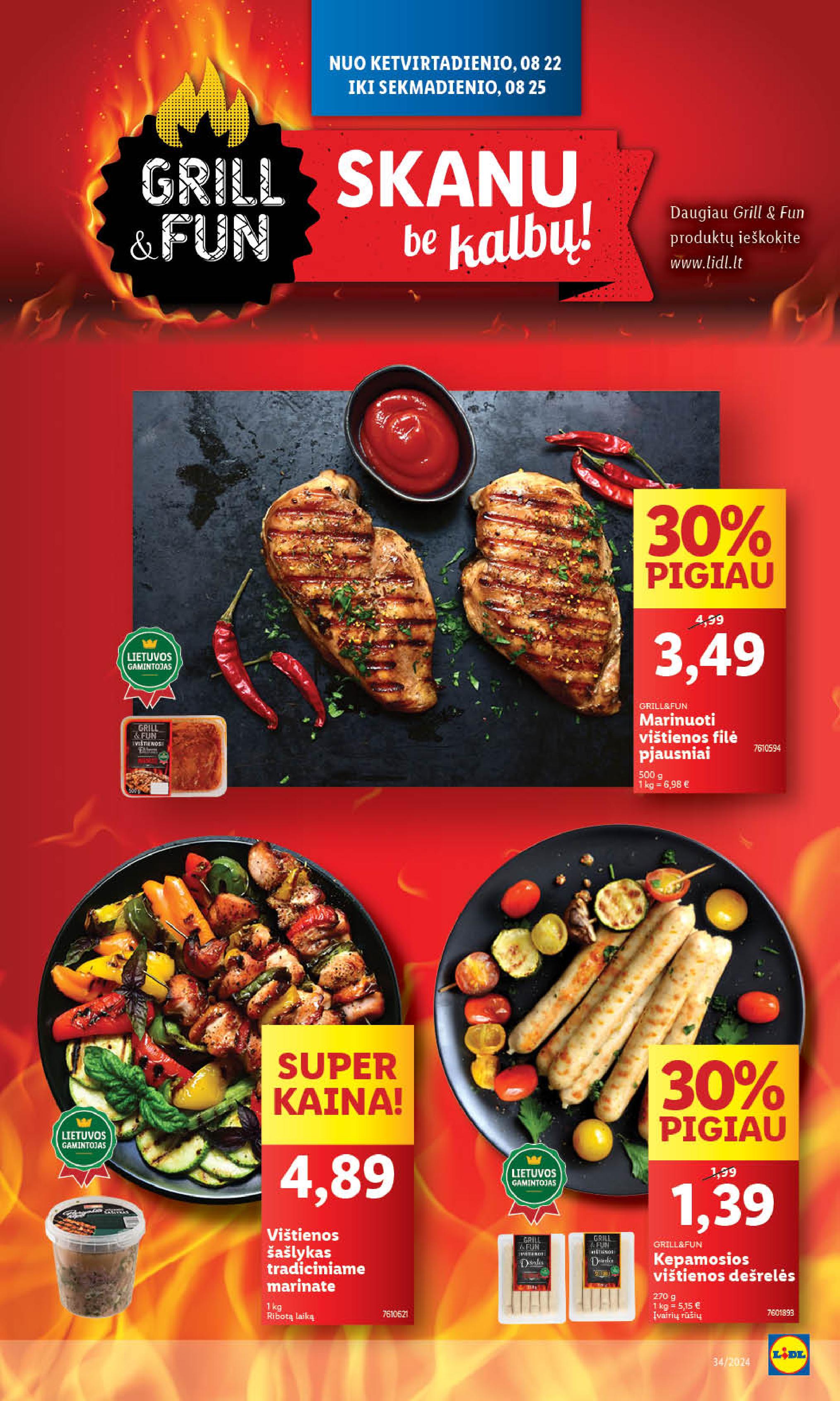Naujausias LIDL kaininis katalogas 2024.08.19 - 2024.08.25
