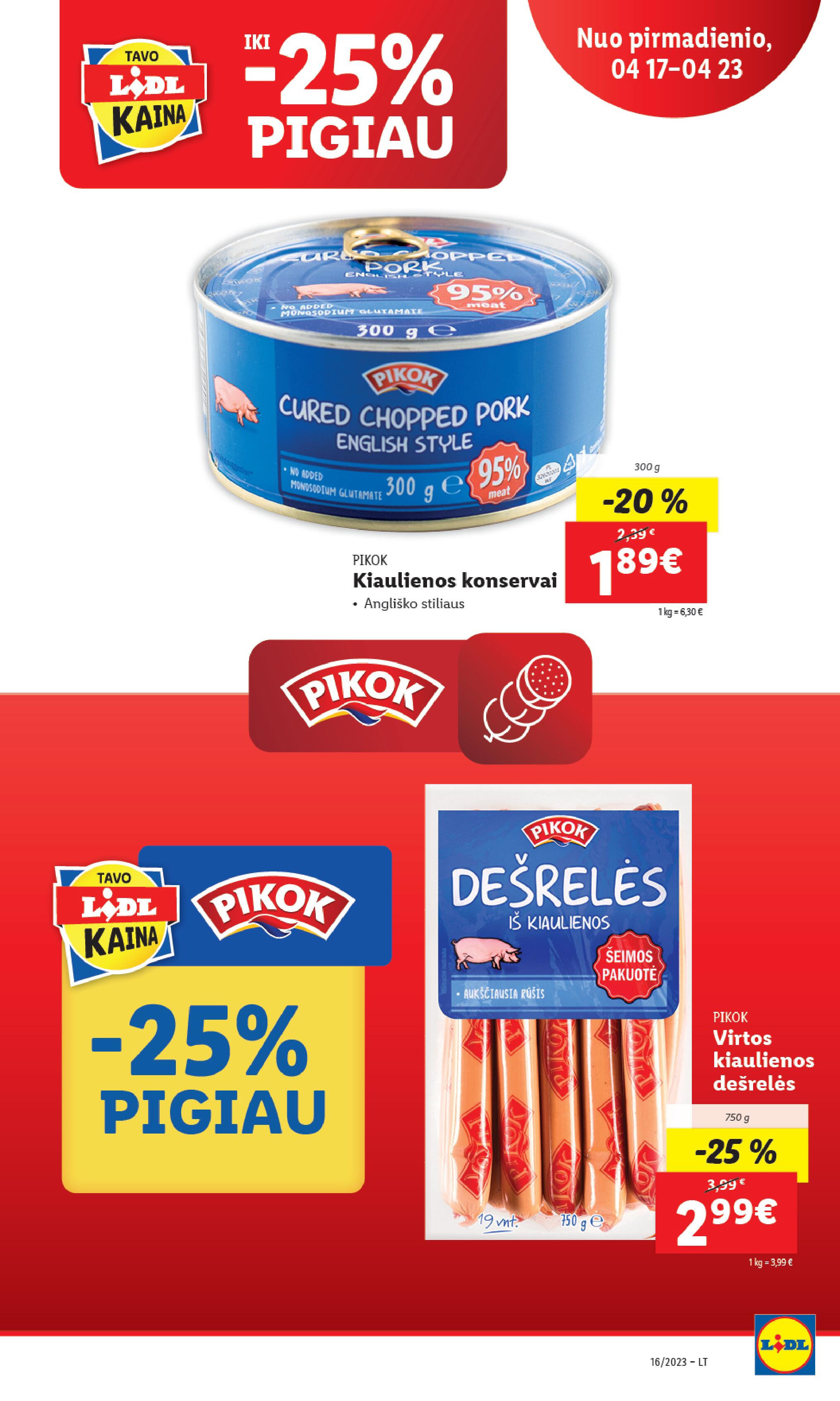 Naujausias LIDL kaininis katalogas 2023.04.17 - 2023.04.23