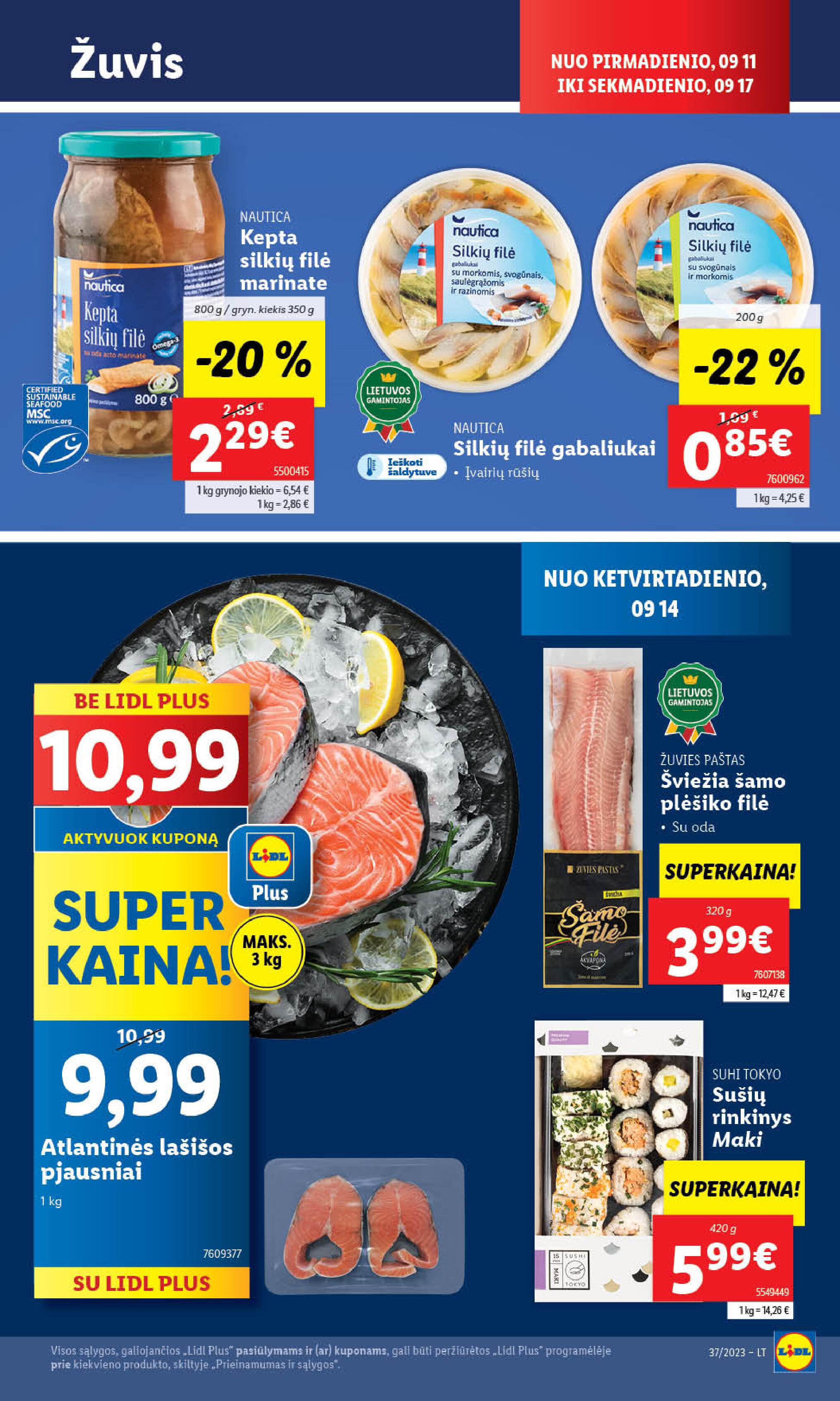 Naujausias LIDL kaininis katalogas 2023.09.11 - 2023.09.17
