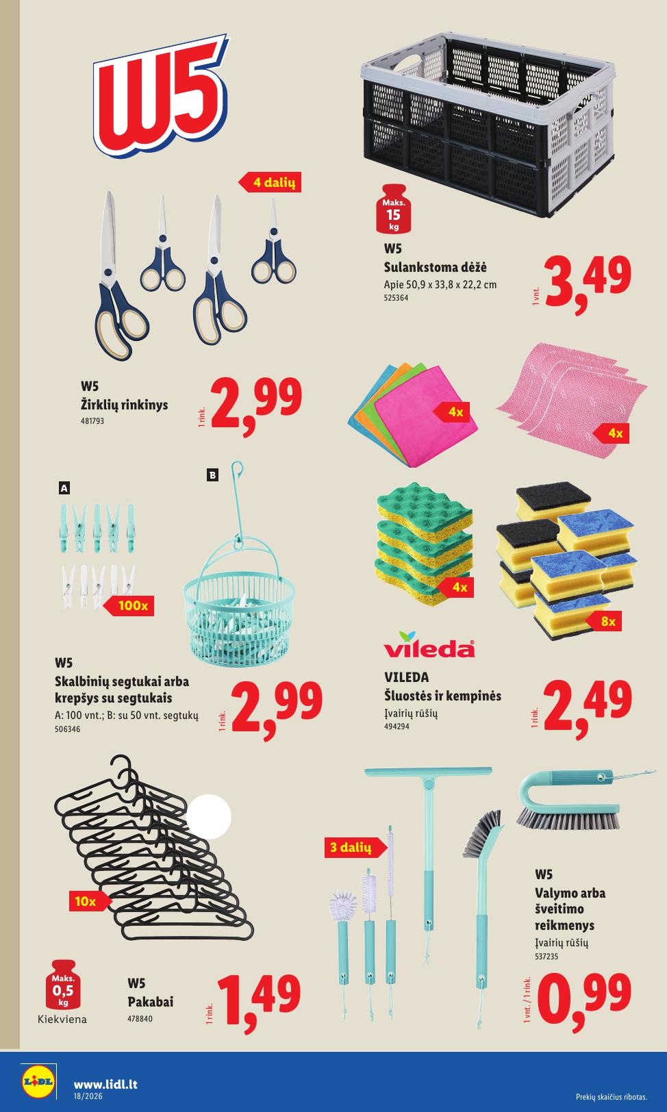 LIDL ne maisto prekių leidinys 2026.04.27 - 2026.05.03