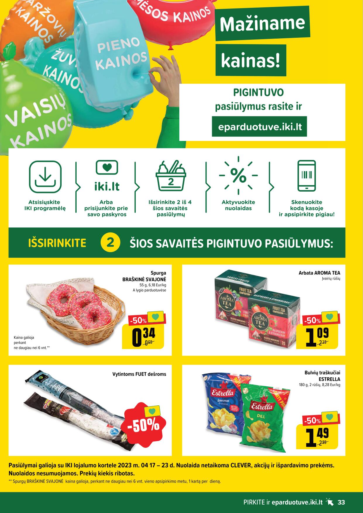 Naujausias IKI kaininis katalogas 2023.04.17 - 2023.04.23