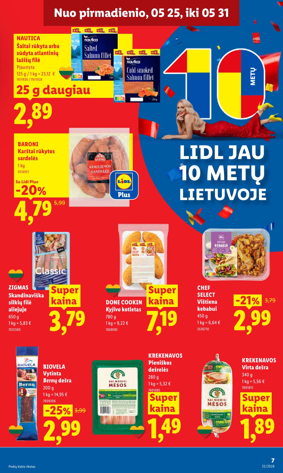 Naujausias LIDL kaininis katalogas 2026.05.25 - 2026.05.31