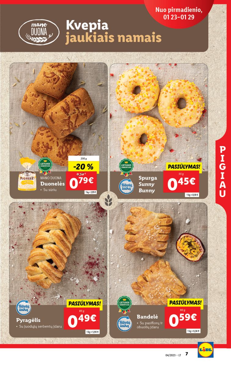 Naujausias LIDL kaininis katalogas 2023.01.23 - 2023.01.29