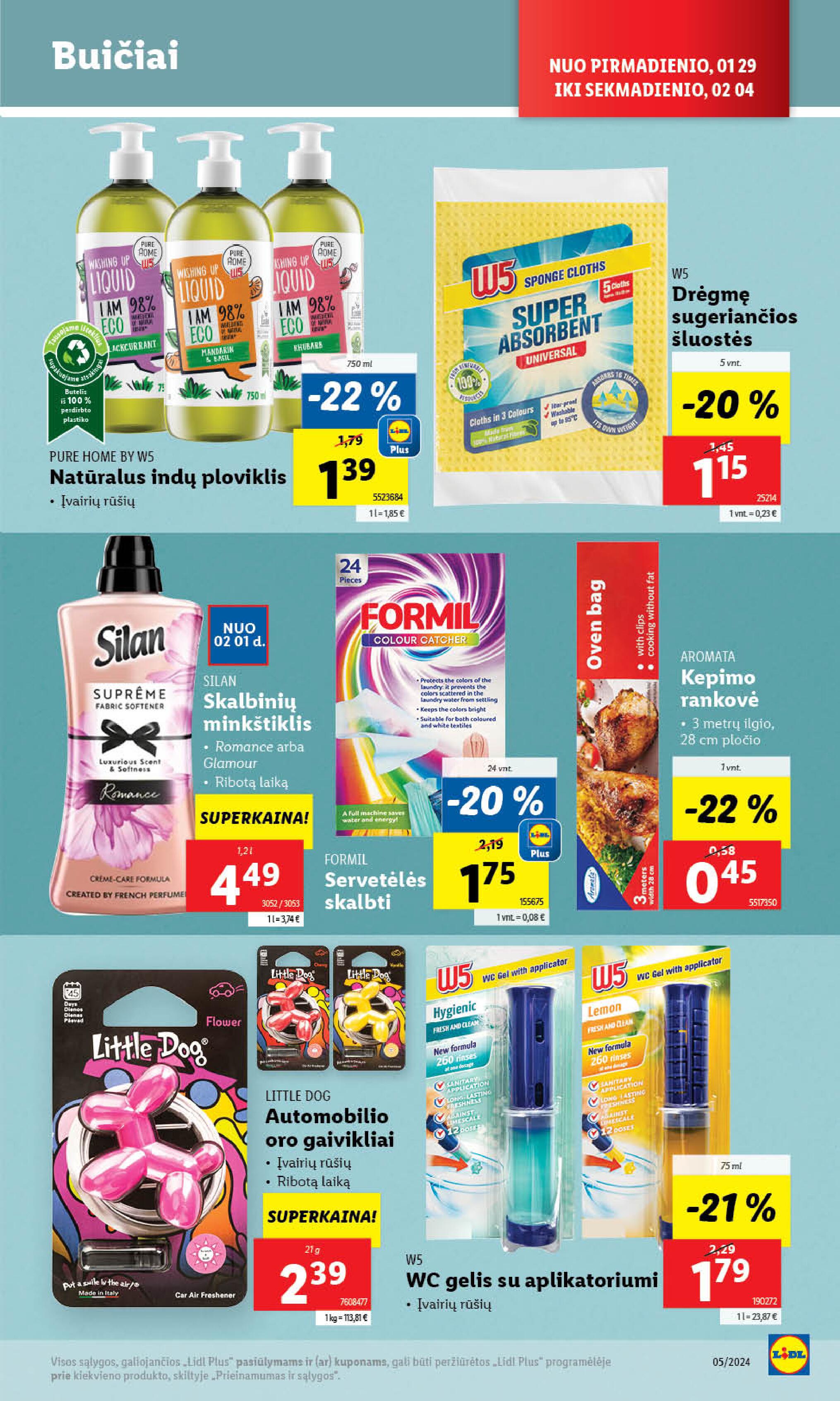 Naujausias LIDL kaininis katalogas 2024.01.29 - 2024.02.04