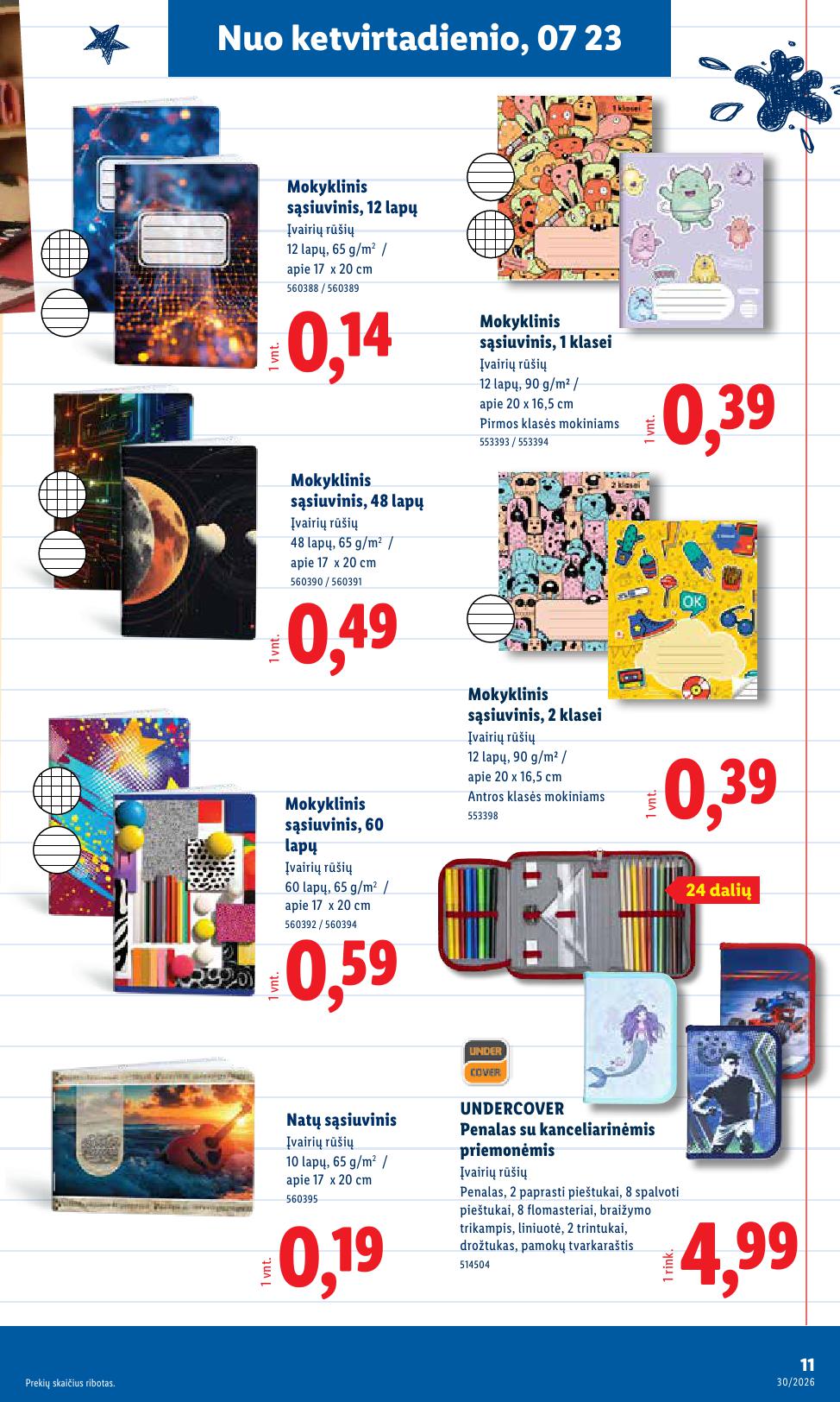 LIDL ne maisto prekių leidinys 2026.07.20 - 2026.07.26