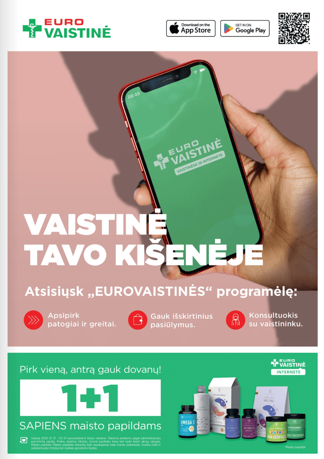 EUROVAISTINĖ akcijų ir nuolaidų leidinys 2025.02.01 - 2025.02.28