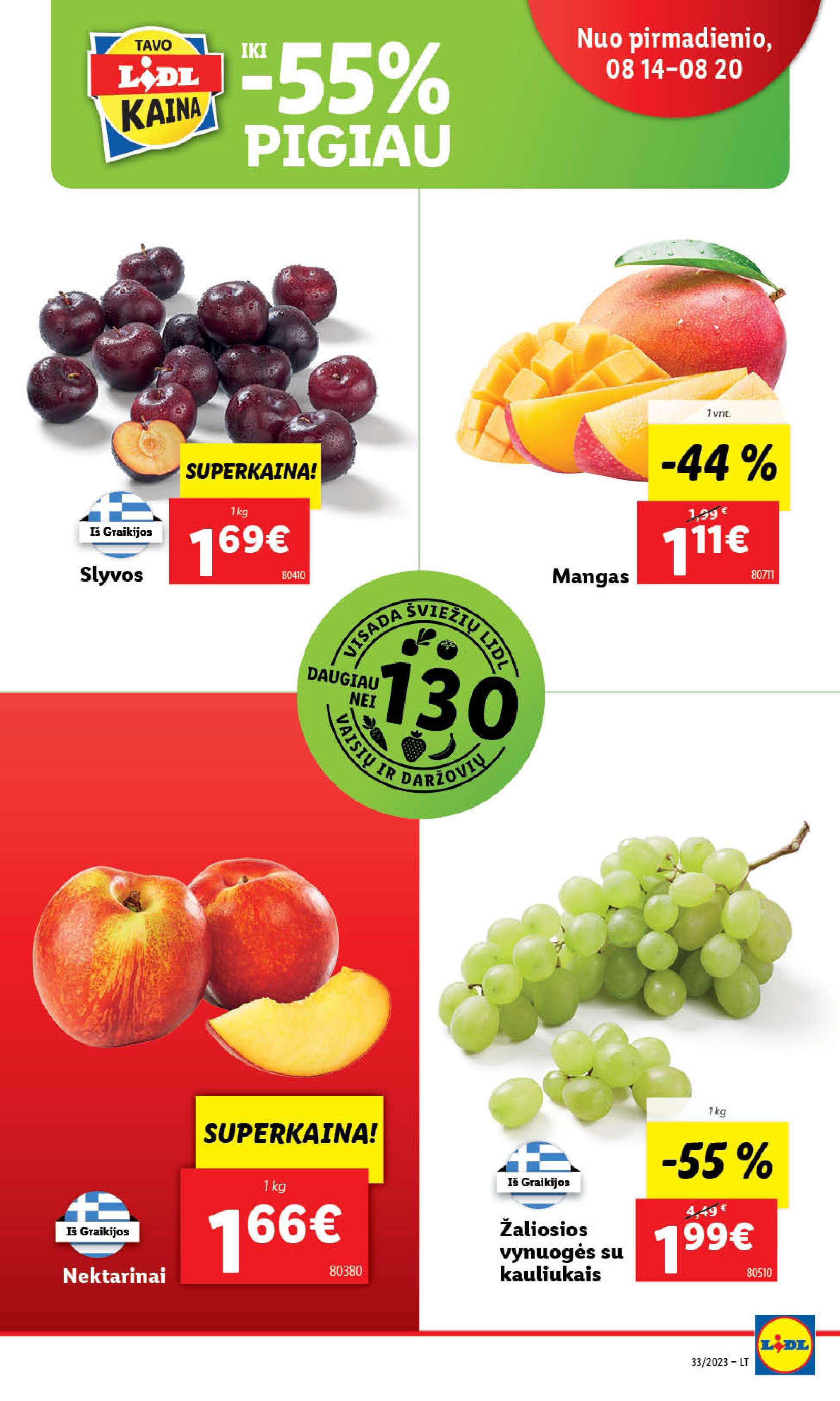 Naujausias LIDL kaininis katalogas 2023.08.14 - 2023.08.20