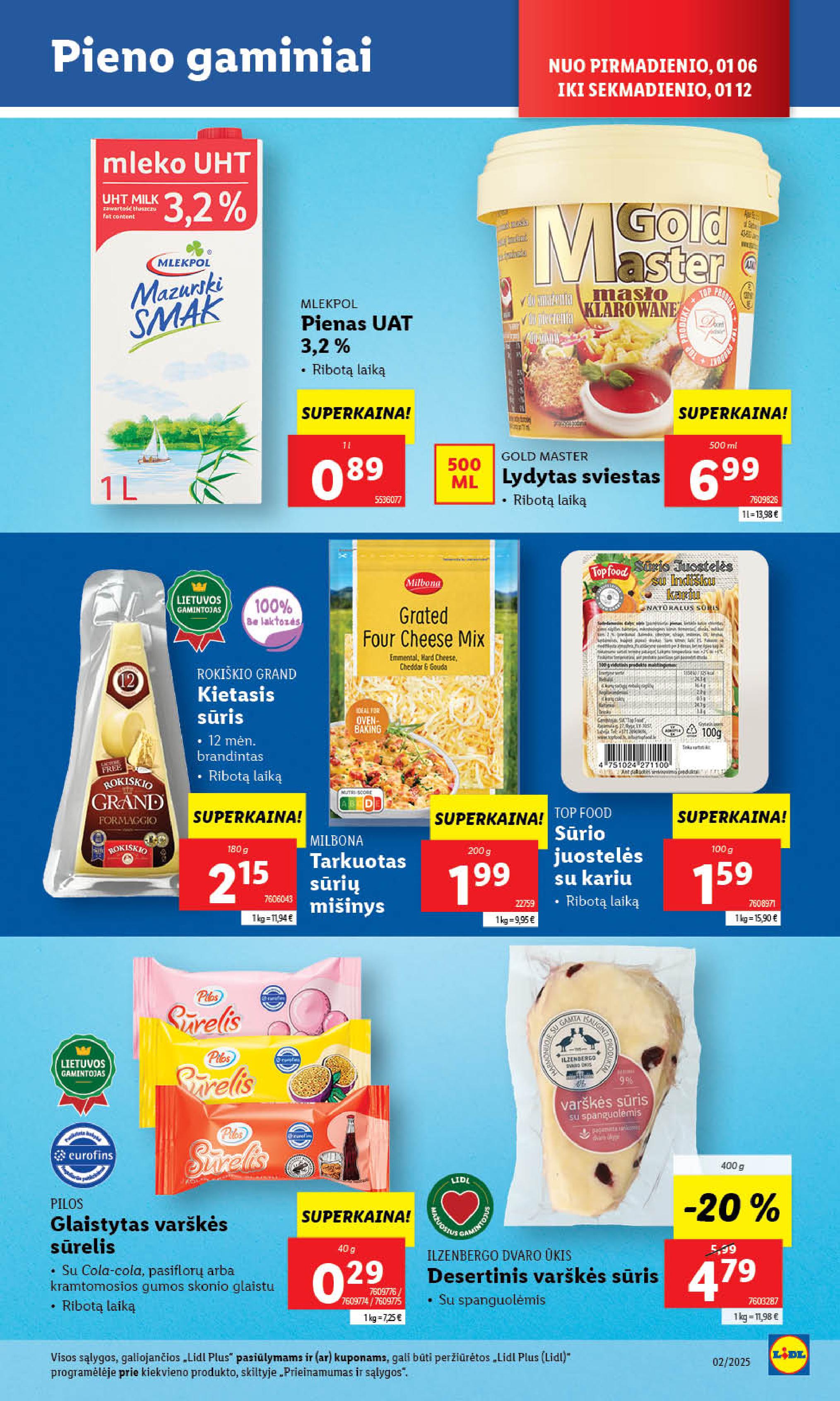 Naujausias LIDL kaininis katalogas 2025.01.06 - 2025.01.12