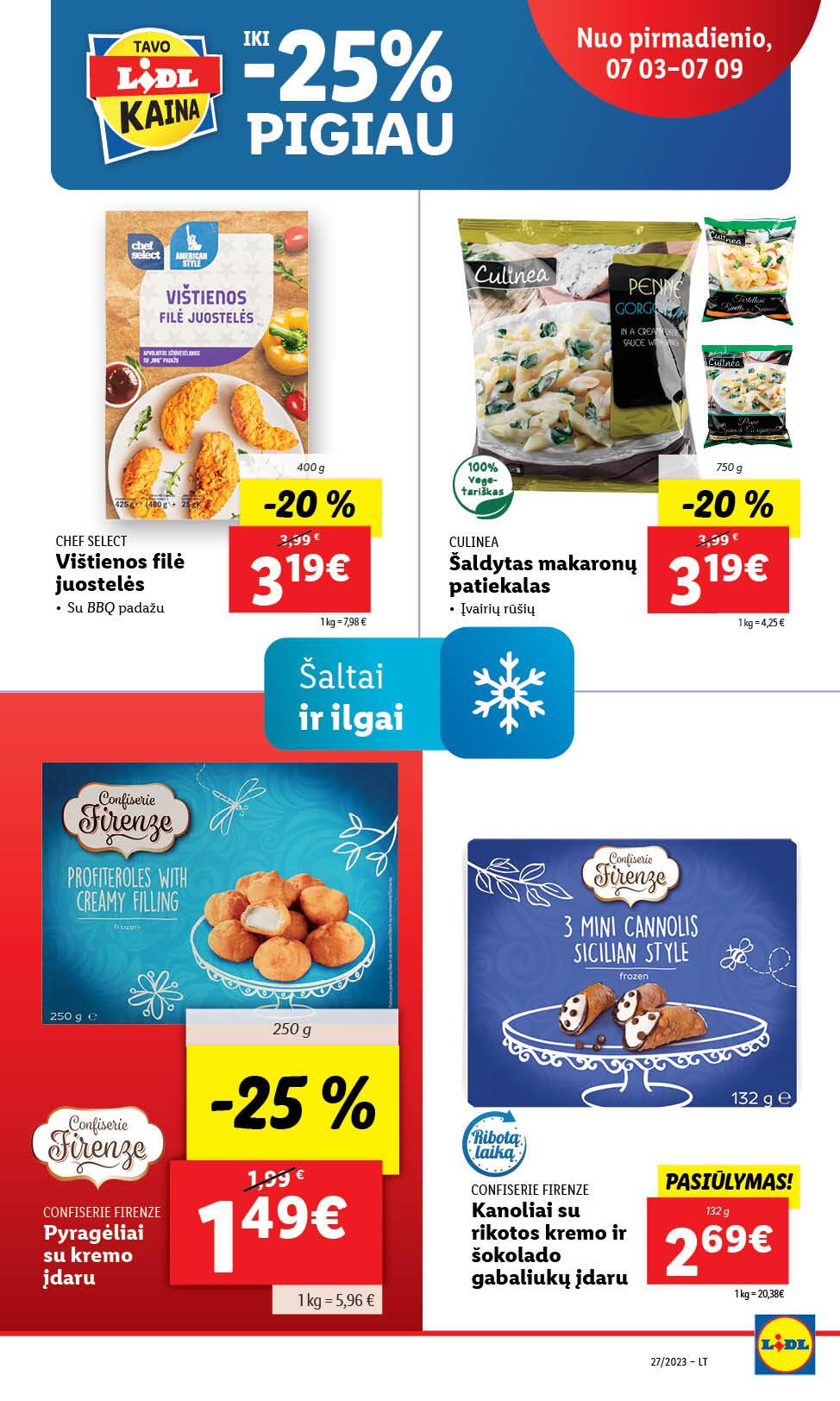 Naujausias LIDL kaininis katalogas 2023.07.03 - 2023.07.09