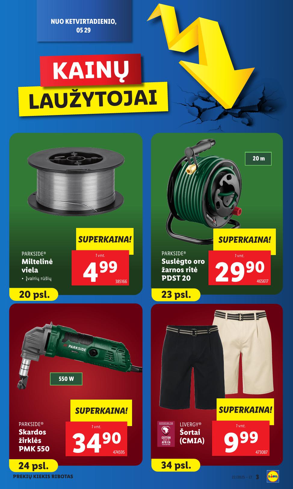 LIDL ne maisto prekių leidinys 2025.05.26 - 2025.06.01