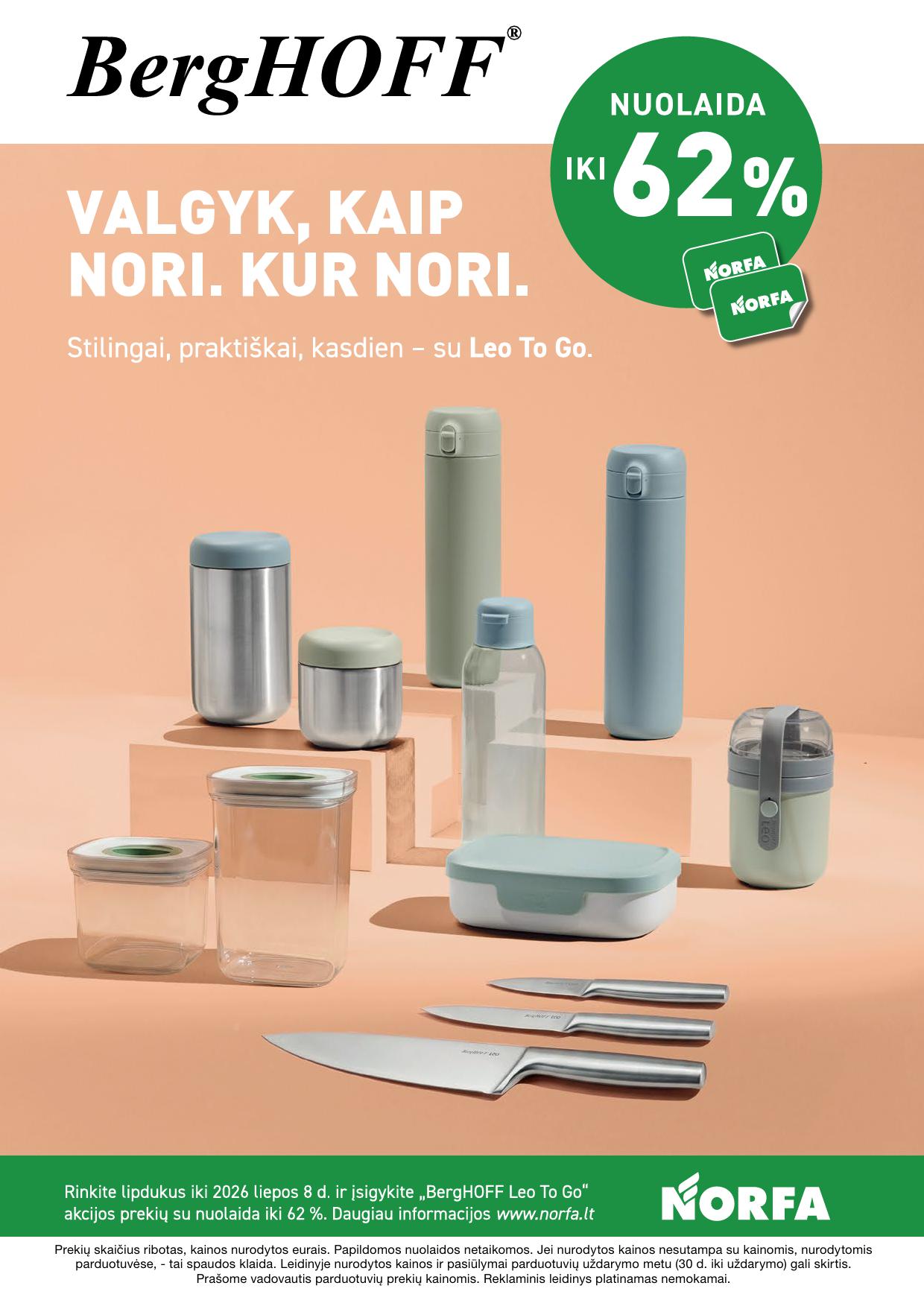 Naujausias NORFA kaininis katalogas 2026.03.05 - 2026.03.18