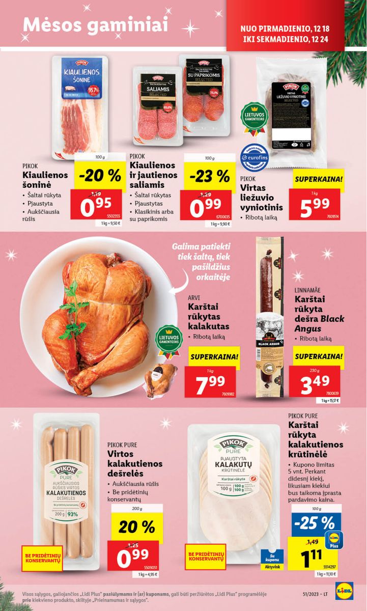 Naujausias LIDL kaininis katalogas 2023.12.18 - 2023.12.24