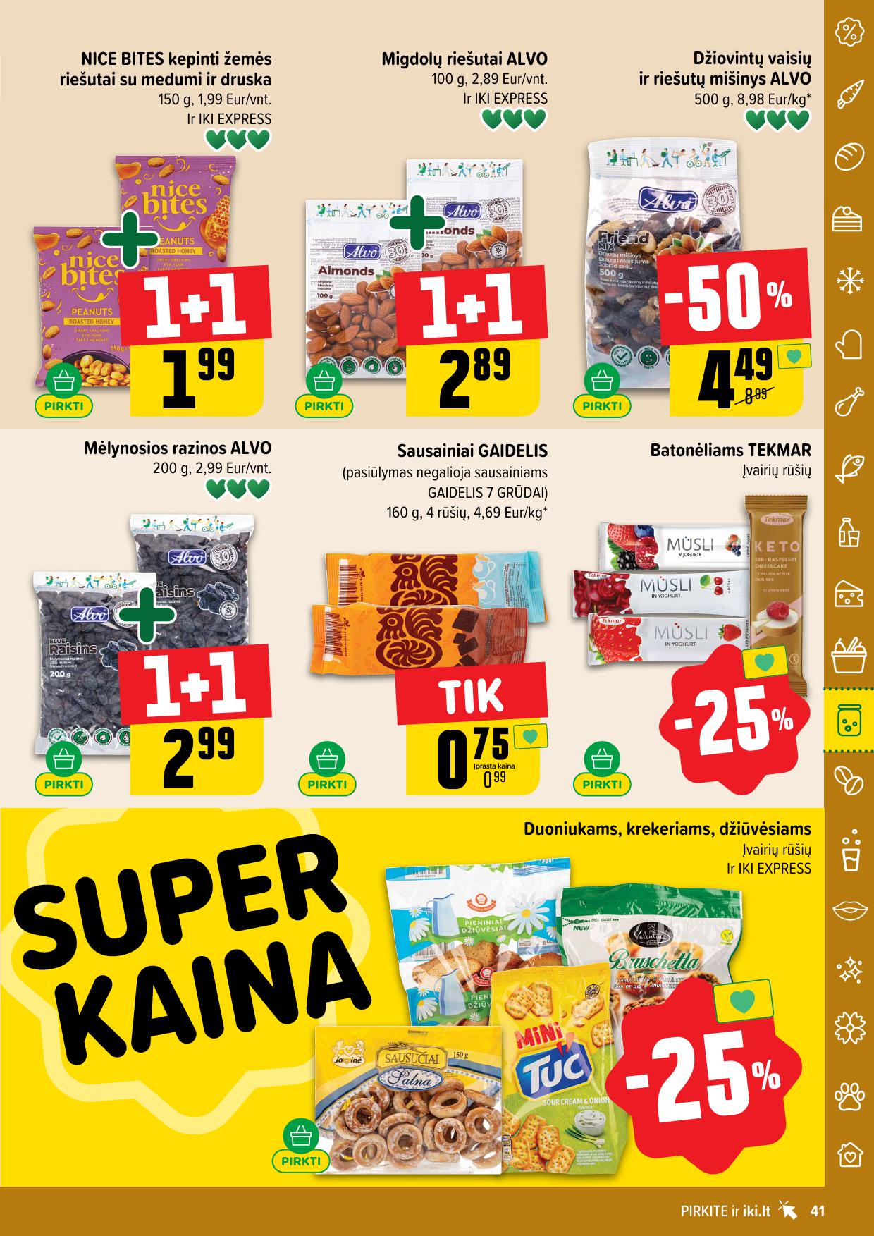 IKI SAVAITĖLĖ akcijų ir nuolaidų leidinys Nr.28 2025.07.07 - 2025.07.13