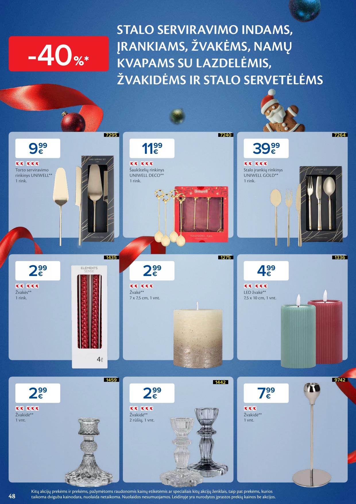 MAXIMA Kalėdinis katalogas "Kalėdoms, kurias renkatės Jūs" 2024.12.17 - 2024.12.23