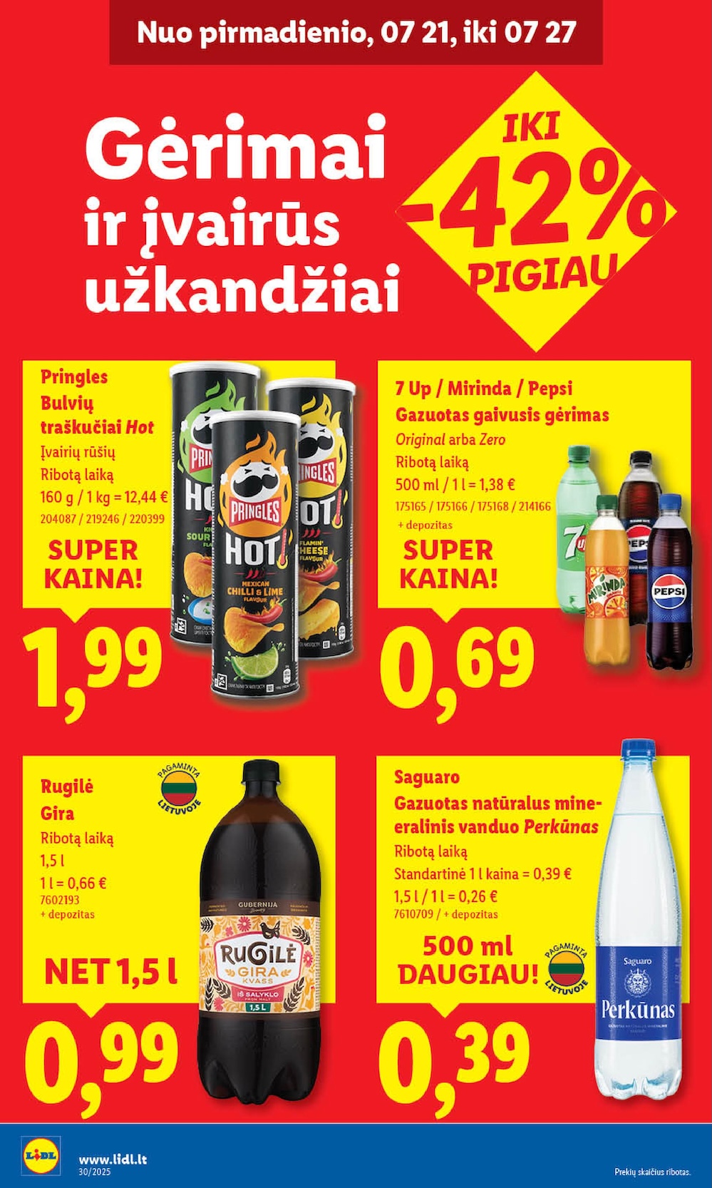 Naujausias LIDL kaininis katalogas 2025.07.21 - 2025.07.27