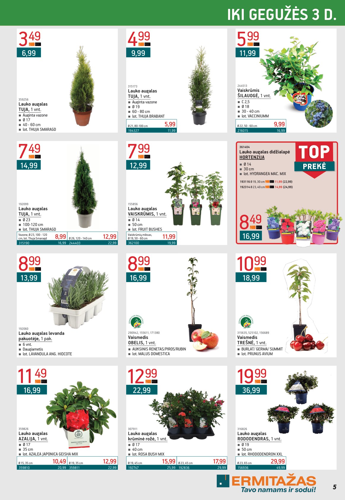 ERMITAŽAS akcijų ir nuolaidų leidinys 2026.04.01 - 2026.05.03