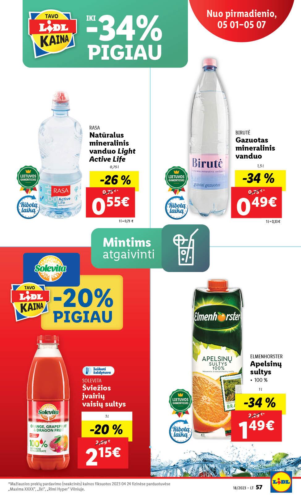 Naujausias LIDL kaininis katalogas 2023.05.01 - 2023.05.07