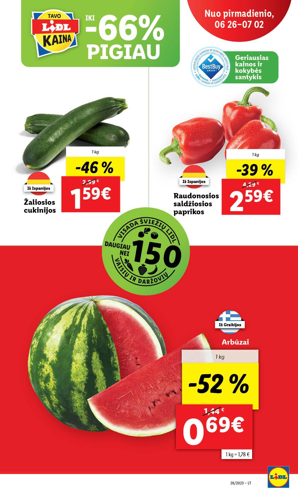 Naujausias LIDL kaininis katalogas 2023.06.26 - 2023.07.02