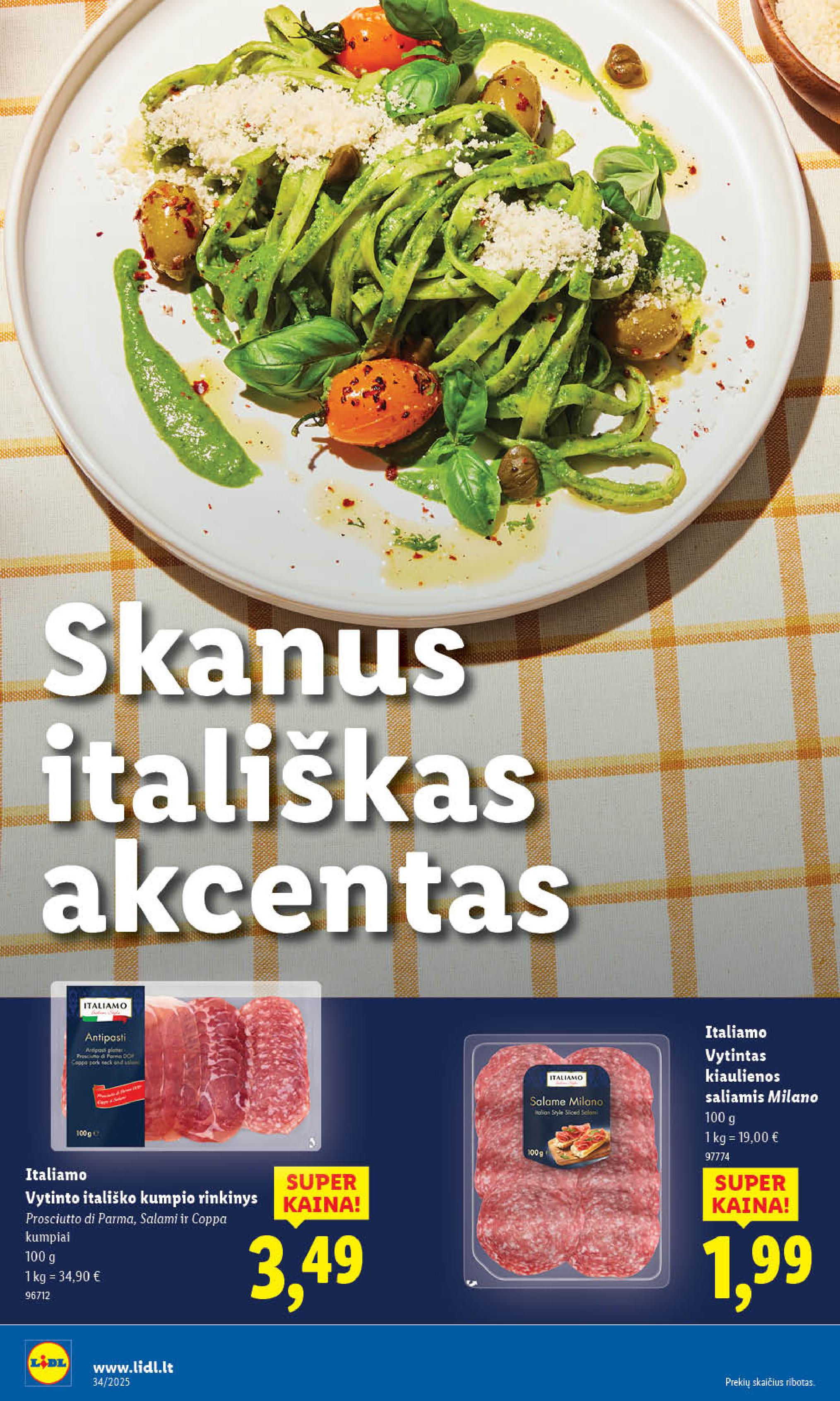 Naujausias LIDL kaininis katalogas 2025.08.18 - 2025.08.24