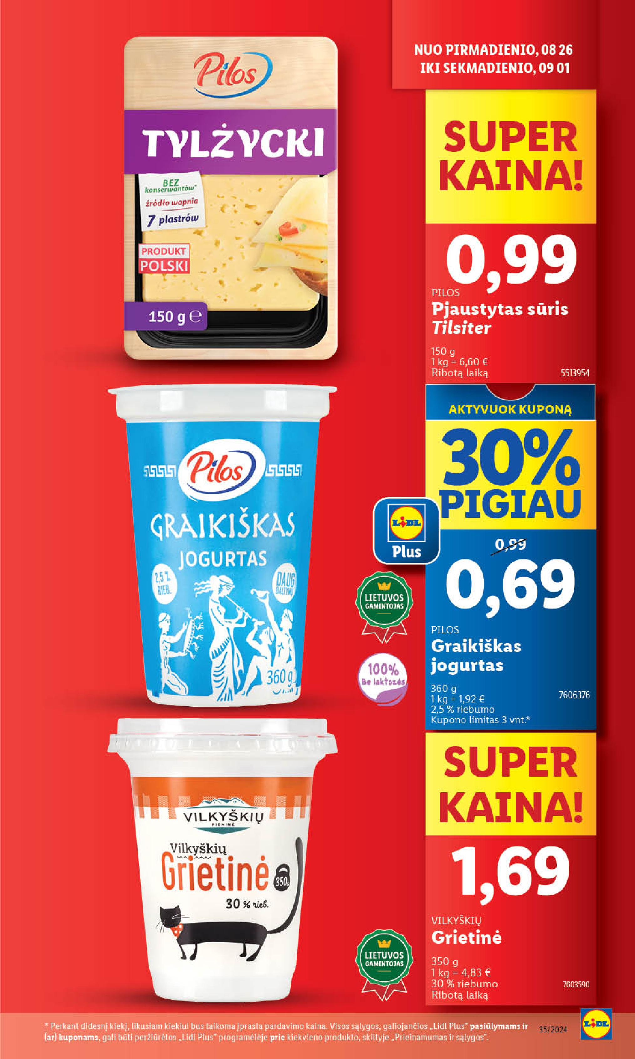 Naujausias LIDL kaininis katalogas 2024.08.26 - 2024.09.01