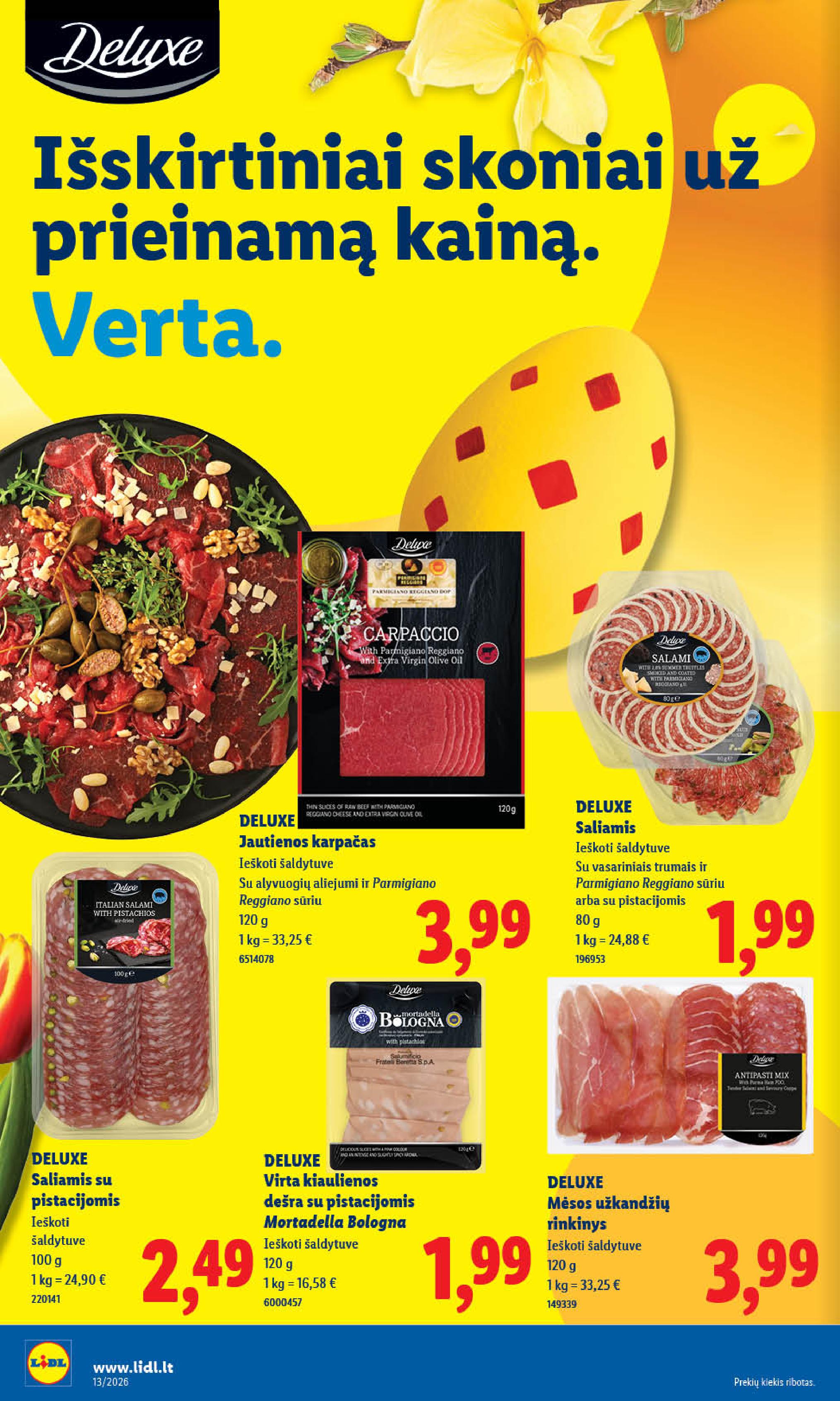 Naujausias LIDL kaininis katalogas 2026.03.23 - 2026.03.29