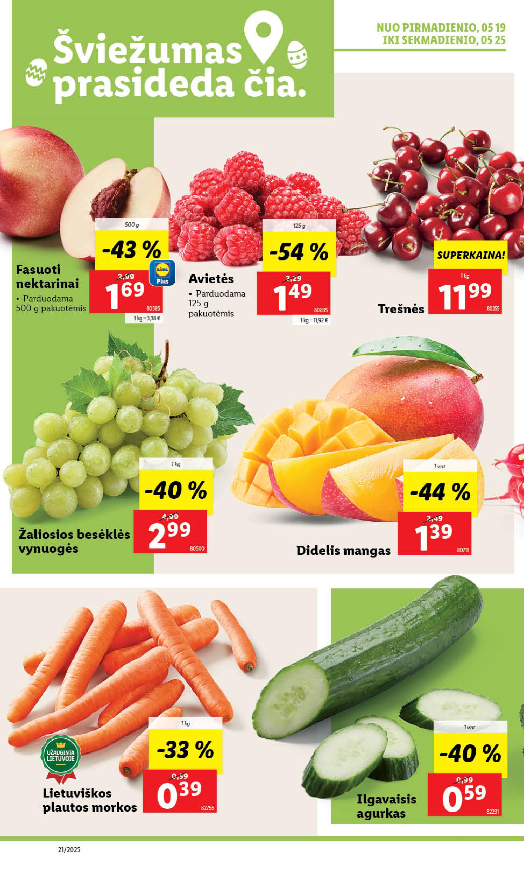 Naujausias LIDL kaininis katalogas 2025.05.19 - 2025.05.25