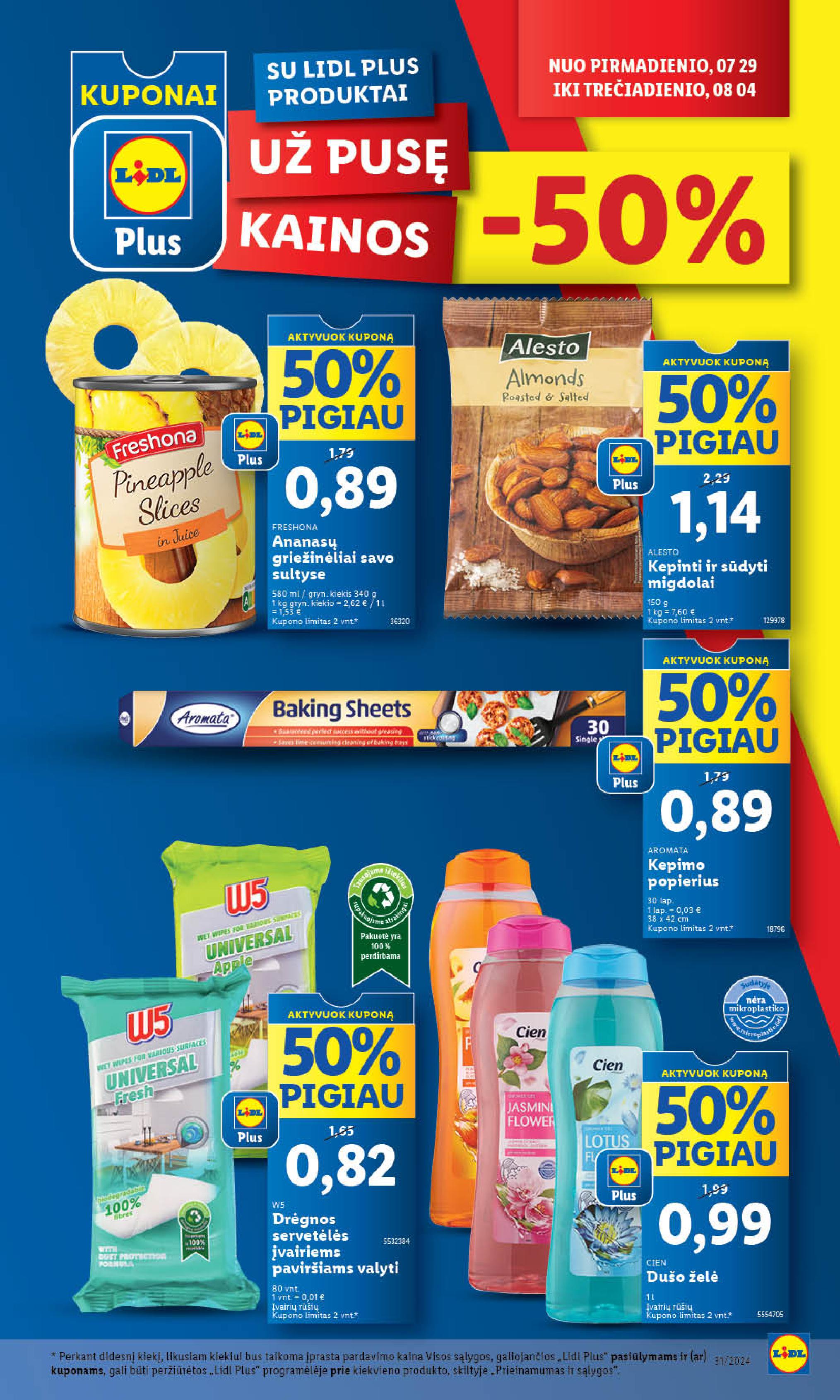 Naujausias LIDL kaininis katalogas 2024.07.29 - 2024.08.04