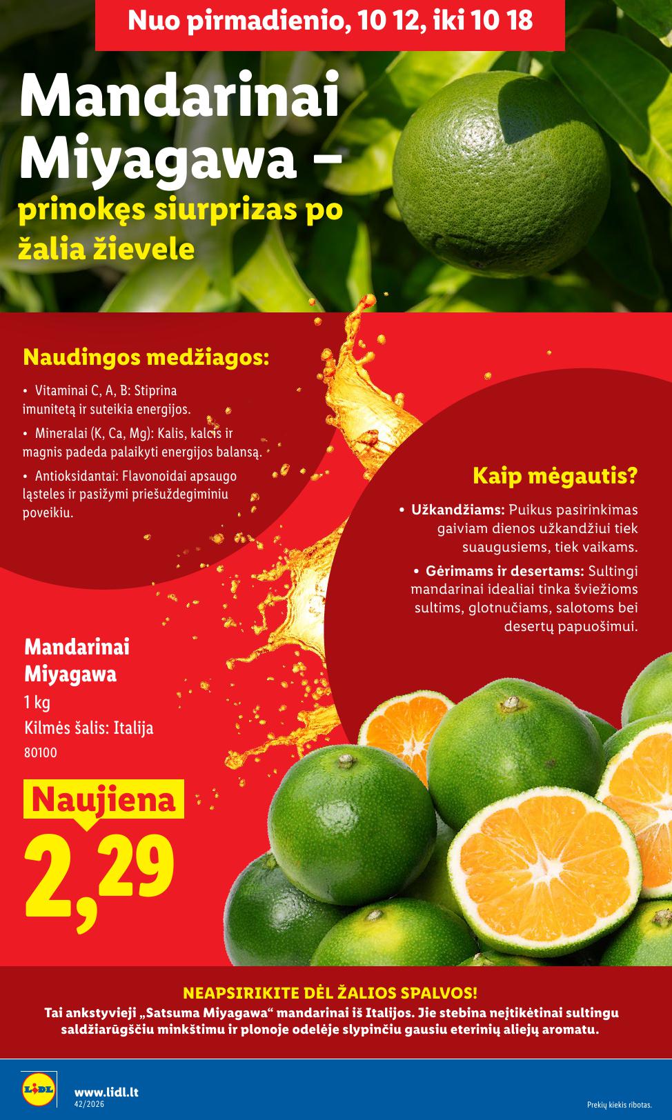 Naujausias LIDL kaininis katalogas 2026.10.12 - 2026.10.18