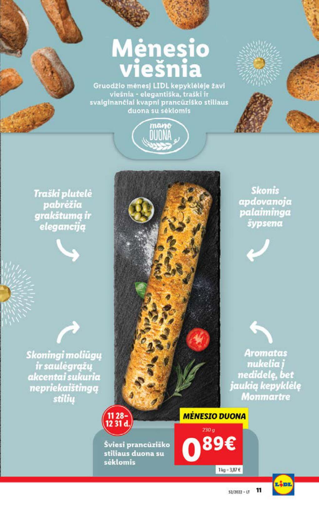 Naujausias LIDL kaininis katalogas 2022.12.26 - 2023.01.01
