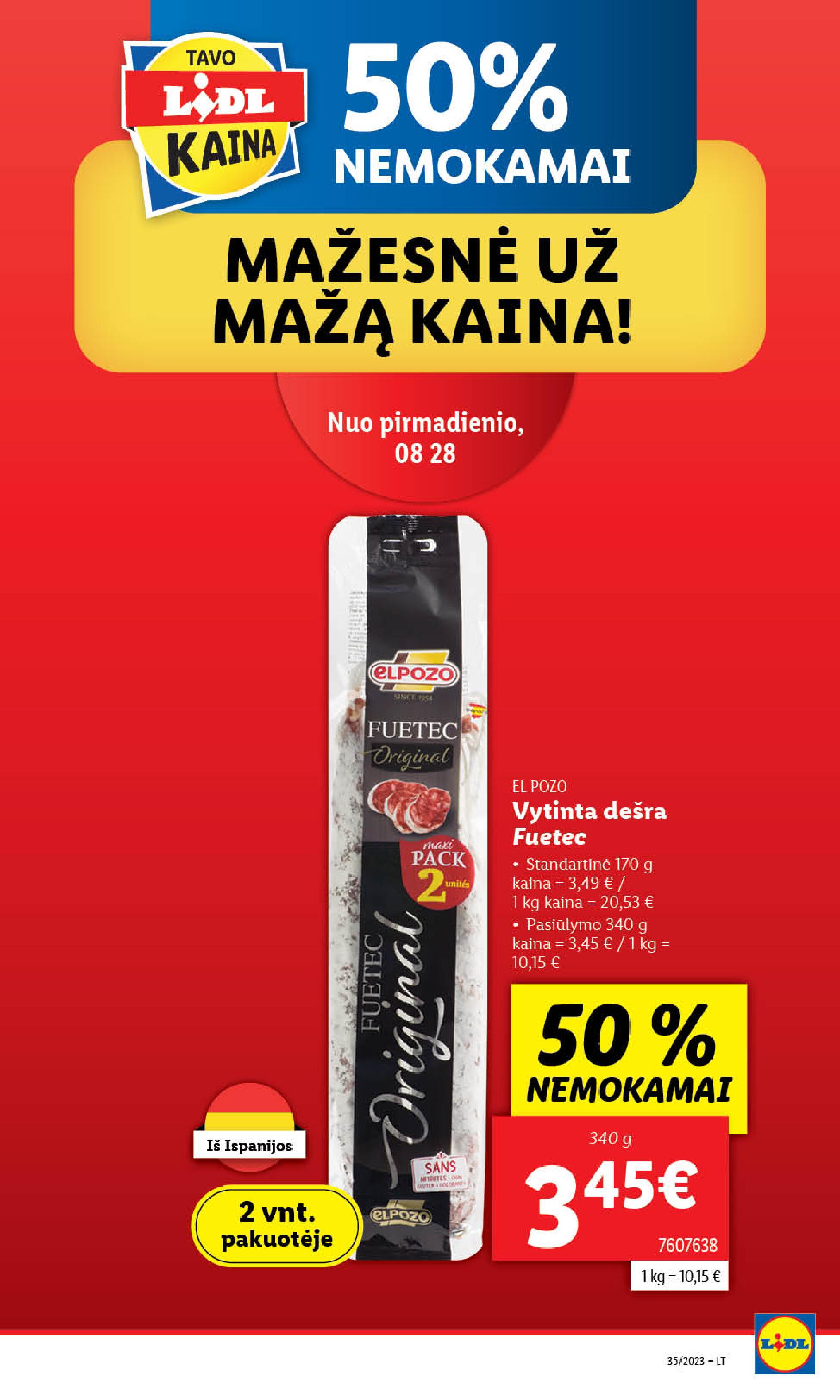 Naujausias LIDL kaininis katalogas 2023.08.28 - 2023.09.03