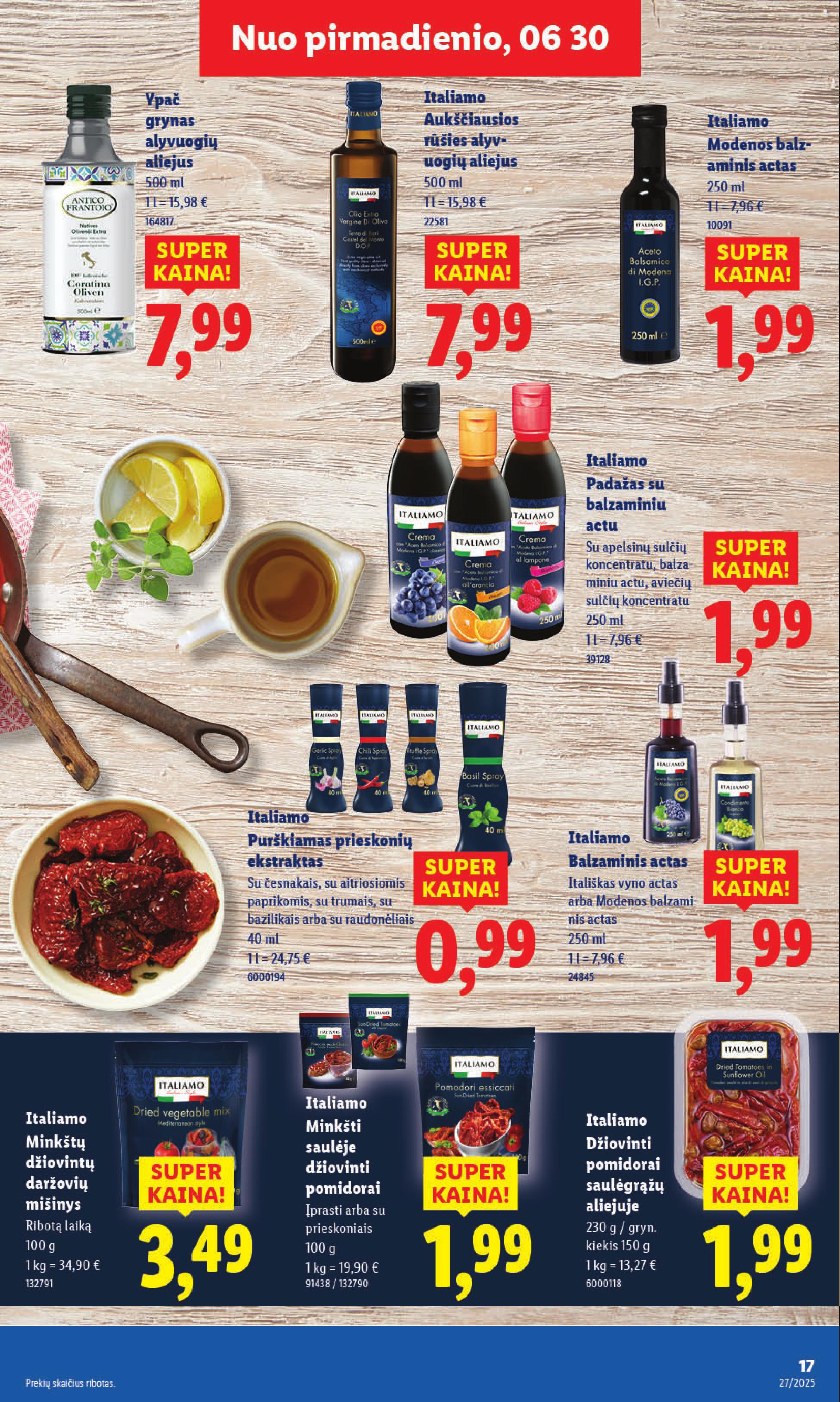 Naujausias LIDL kaininis katalogas 2025.06.30 - 2025.07.06