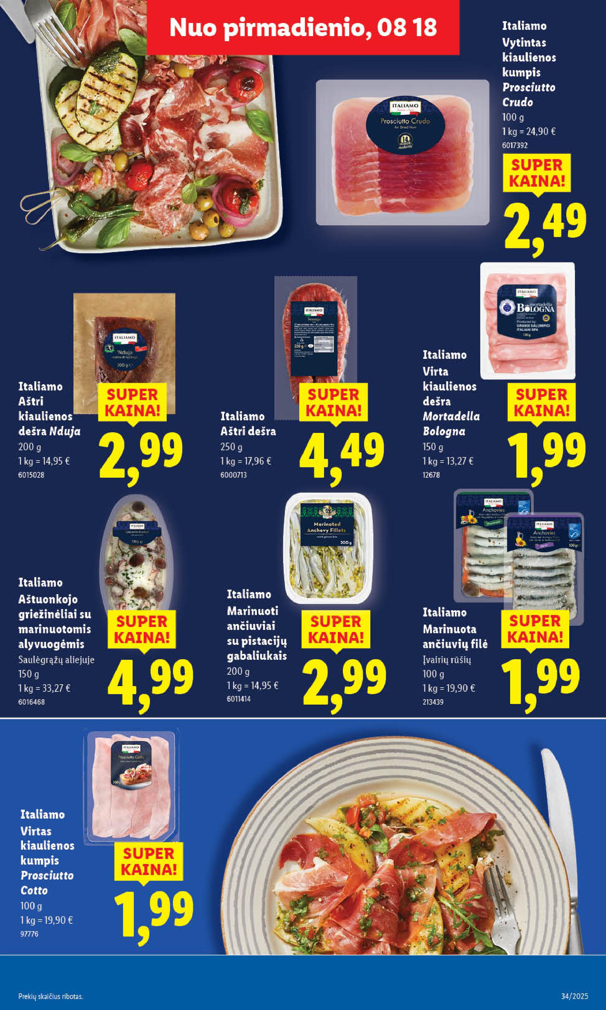 Naujas LIDL leidinys nuo 2025.08.18 iki 2025.08.24