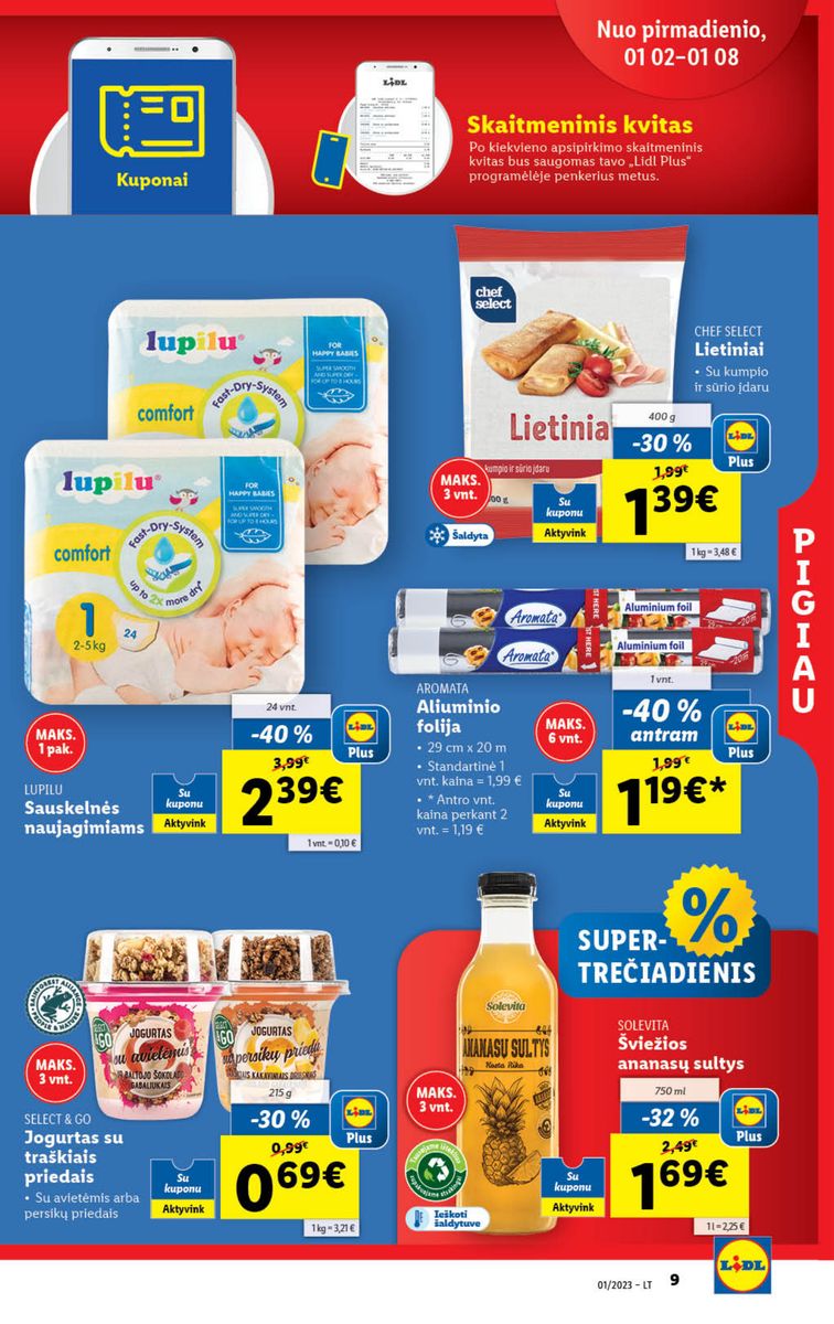 Naujausias LIDL kaininis katalogas 2023.01.02 - 2023.01.08
