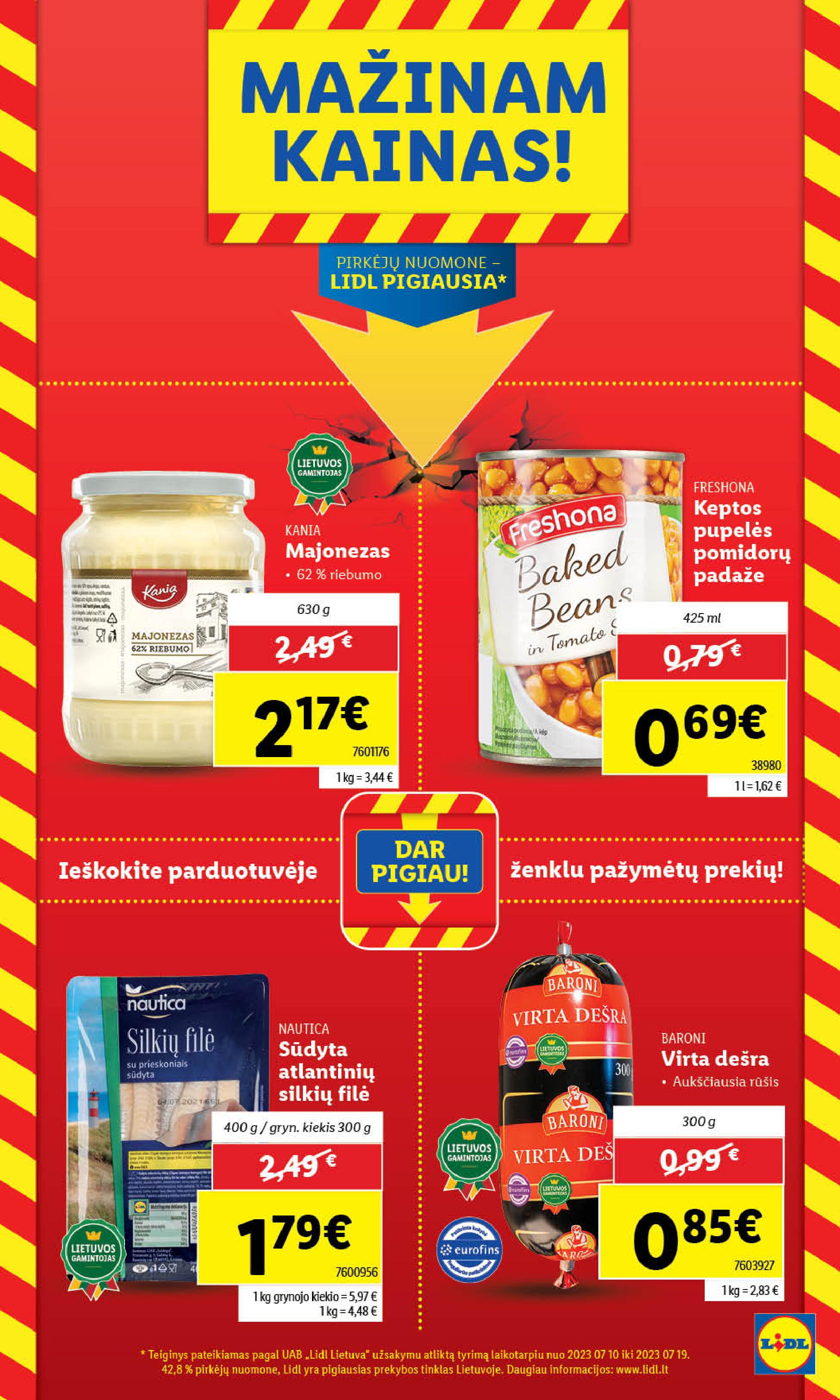 Naujausias LIDL kaininis katalogas 2023.08.14 - 2023.08.20