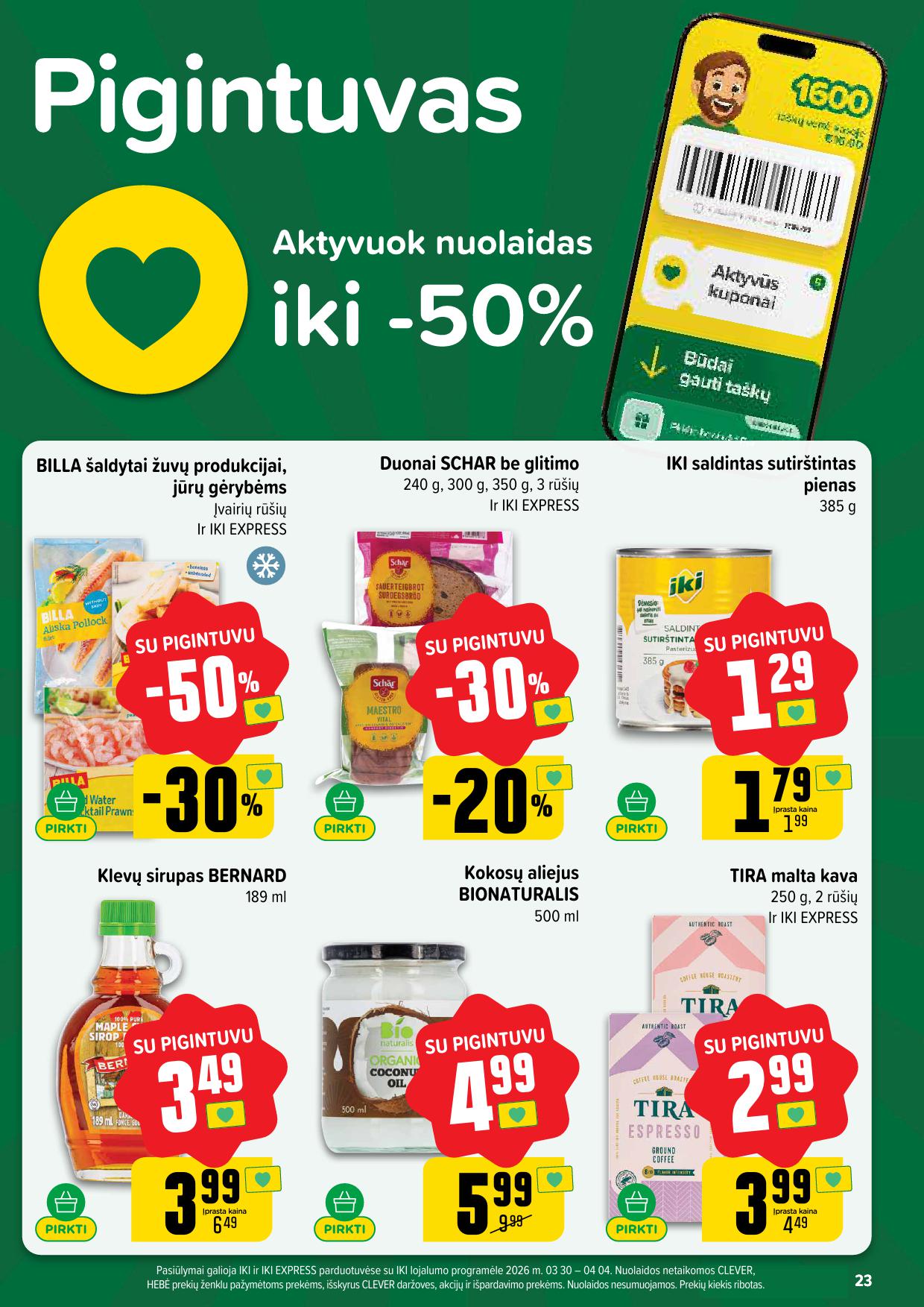 Naujausias IKI kaininis katalogas 2026.03.30 - 2026.04.04