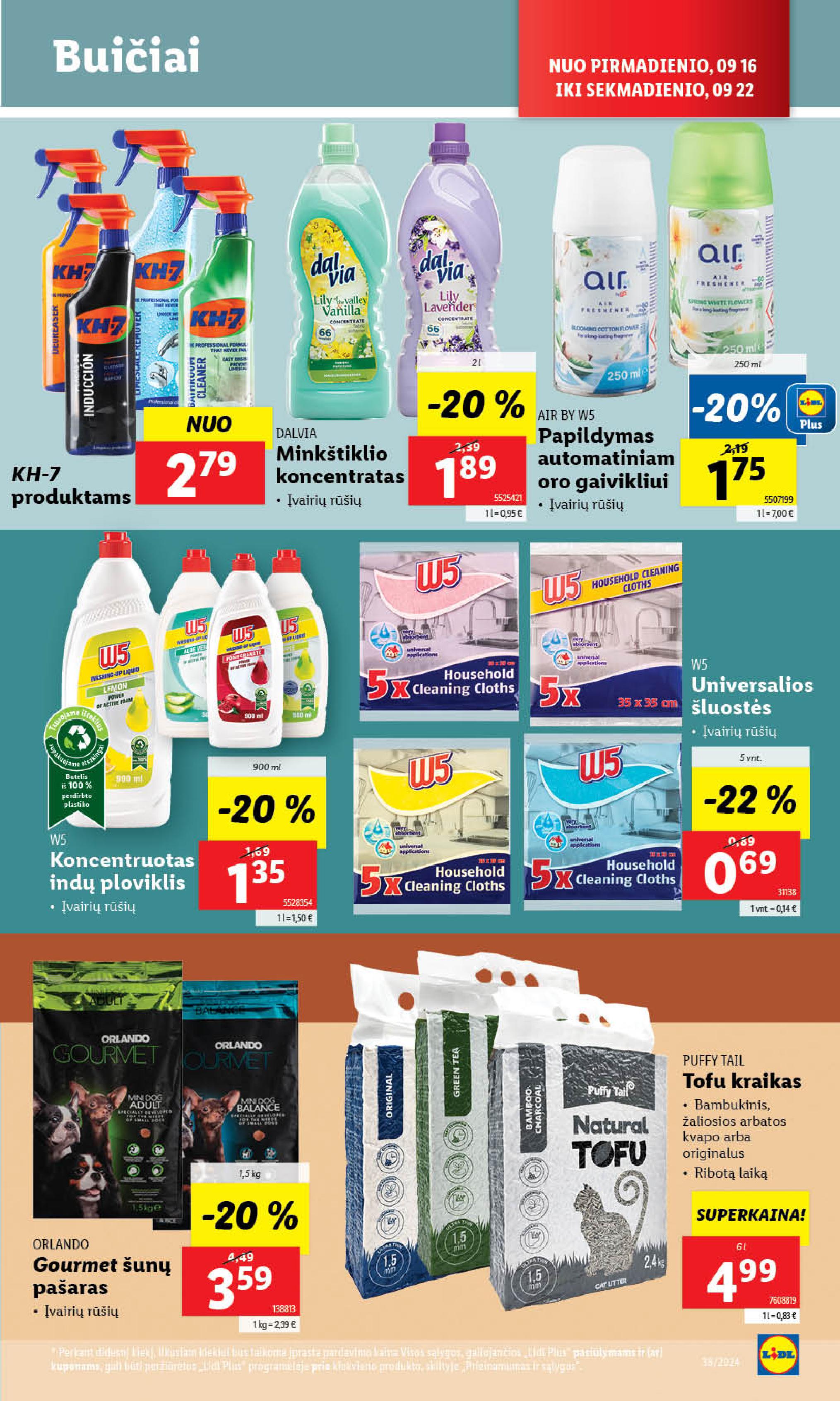 Naujausias LIDL kaininis katalogas 2024.09.16 - 2024.09.22