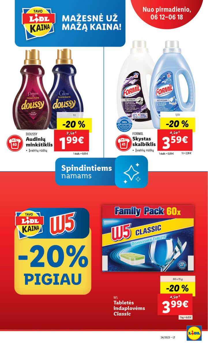Naujausias LIDL kaininis katalogas 2023.06.12 - 2023.06.18