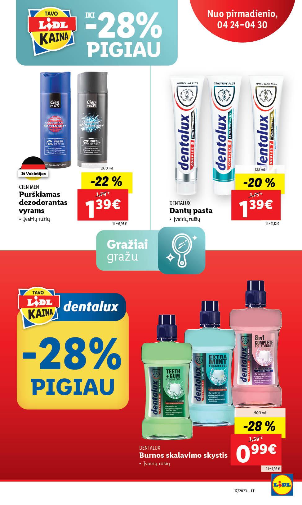 Naujausias LIDL kaininis katalogas 2023.04.24 - 2023.04.30