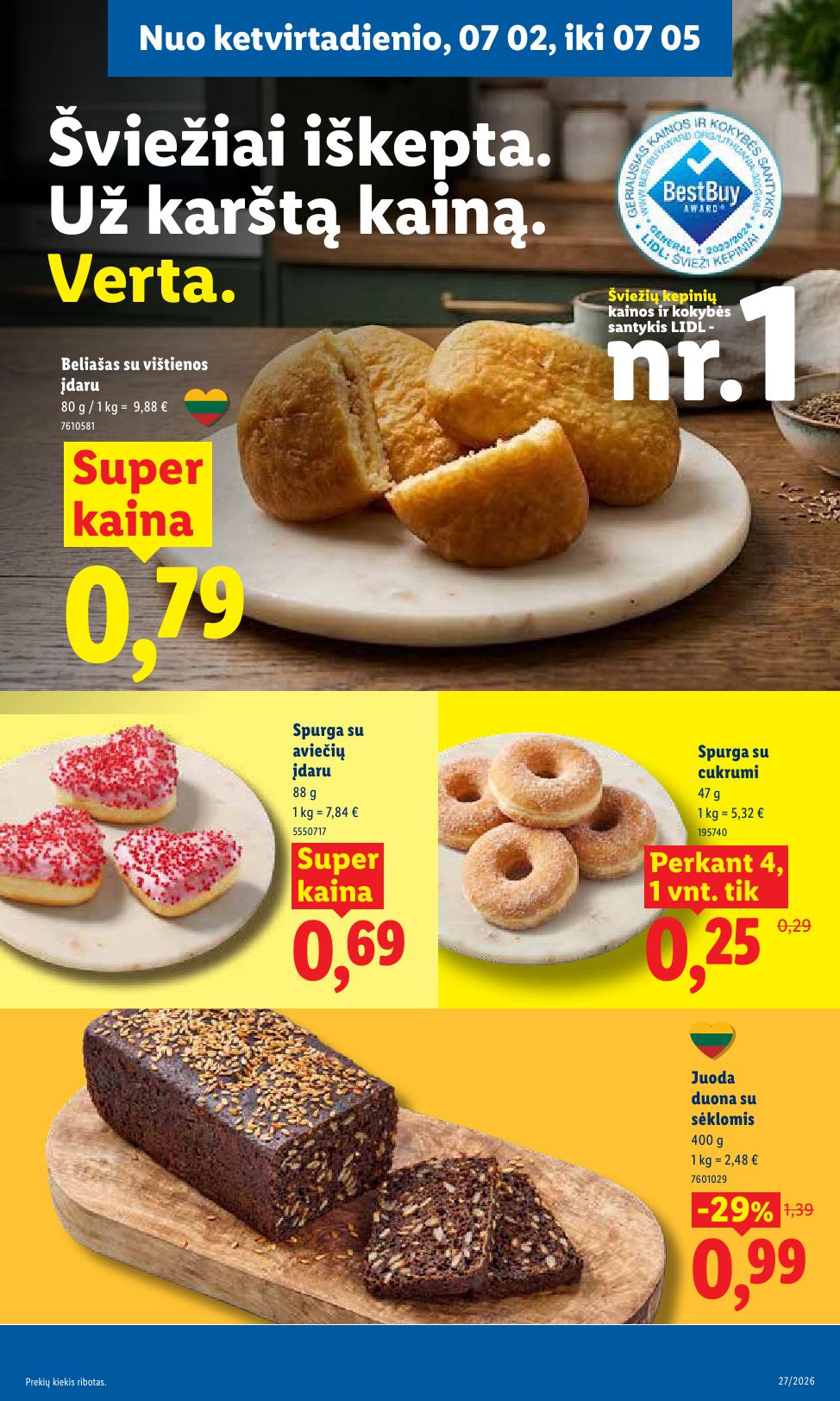 Naujausias LIDL kaininis katalogas 2026.06.29 - 2026.07.05