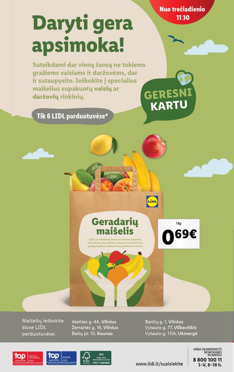 Naujausias LIDL kaininis katalogas 2023.01.02 - 2023.01.08