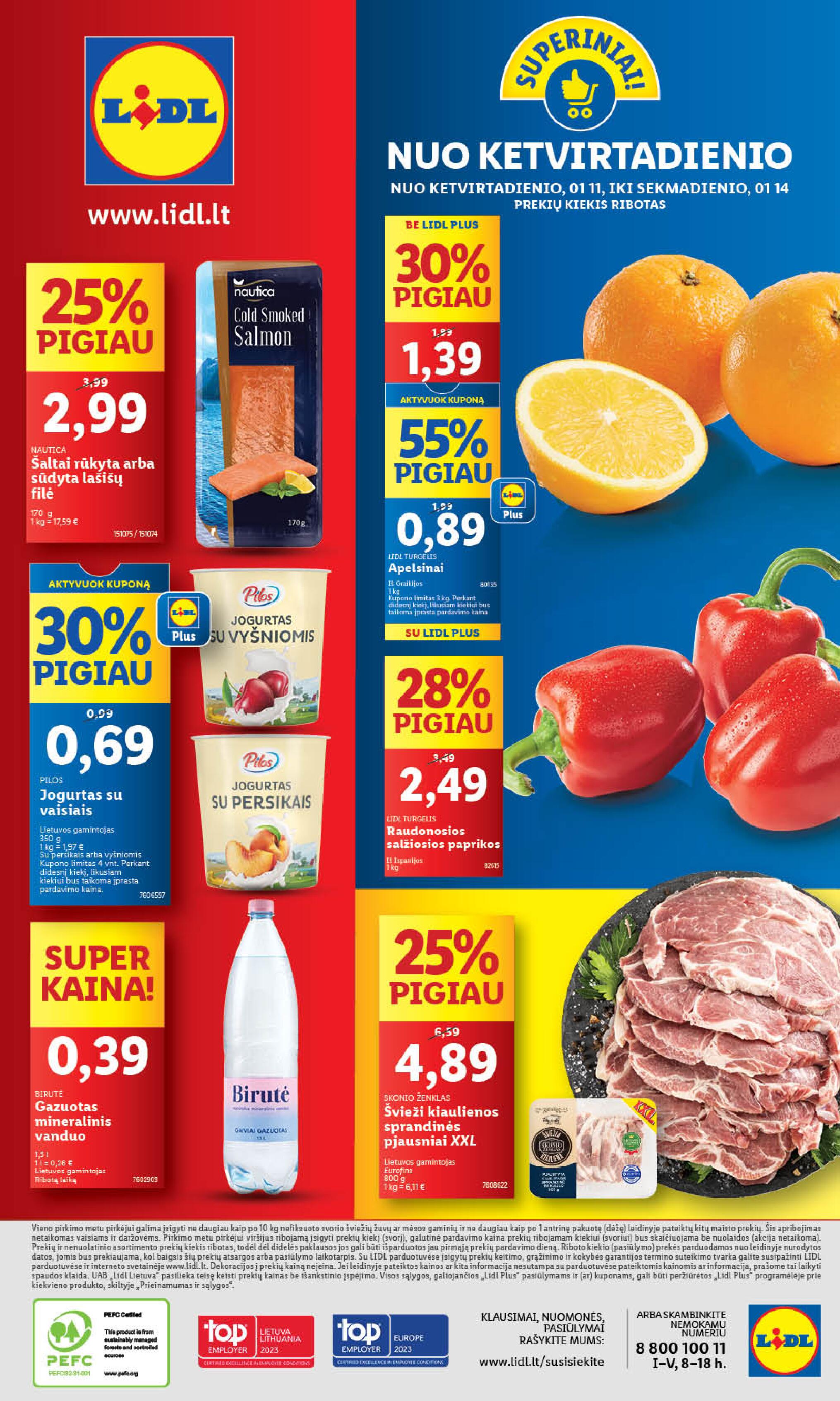 Naujausias LIDL kaininis katalogas 2024.01.08 - 2024.01.14