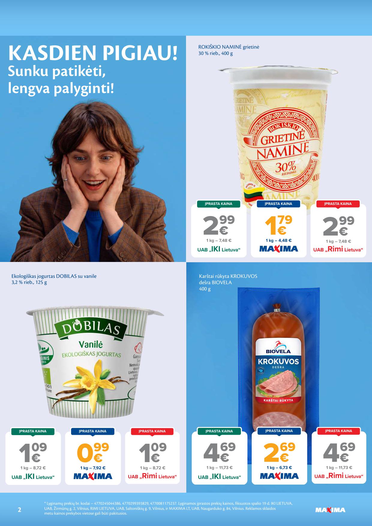 Naujausias MAXIMA kaininis katalogas 2026.10.27 - 2026.11.02