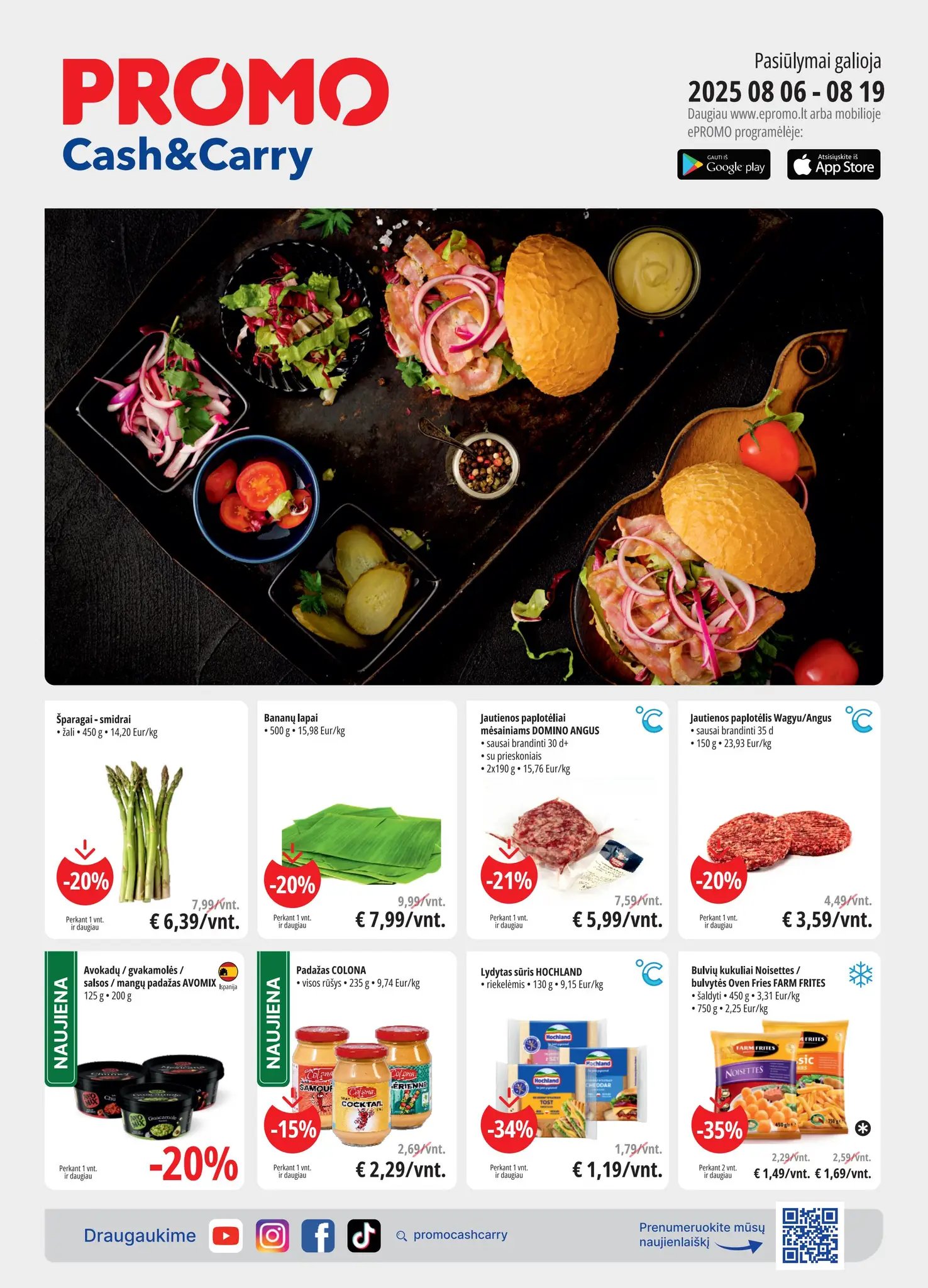 Naujas PROMO Cash&Carry leidinys nuo 2025.08.06 iki 2025.08.19