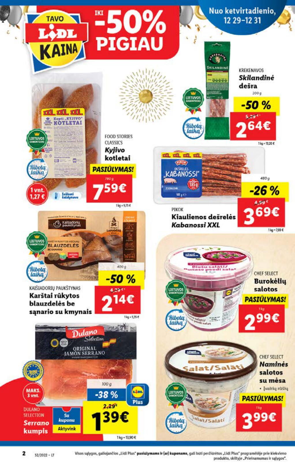 Naujausias LIDL kaininis katalogas 2022.12.26 - 2023.01.01