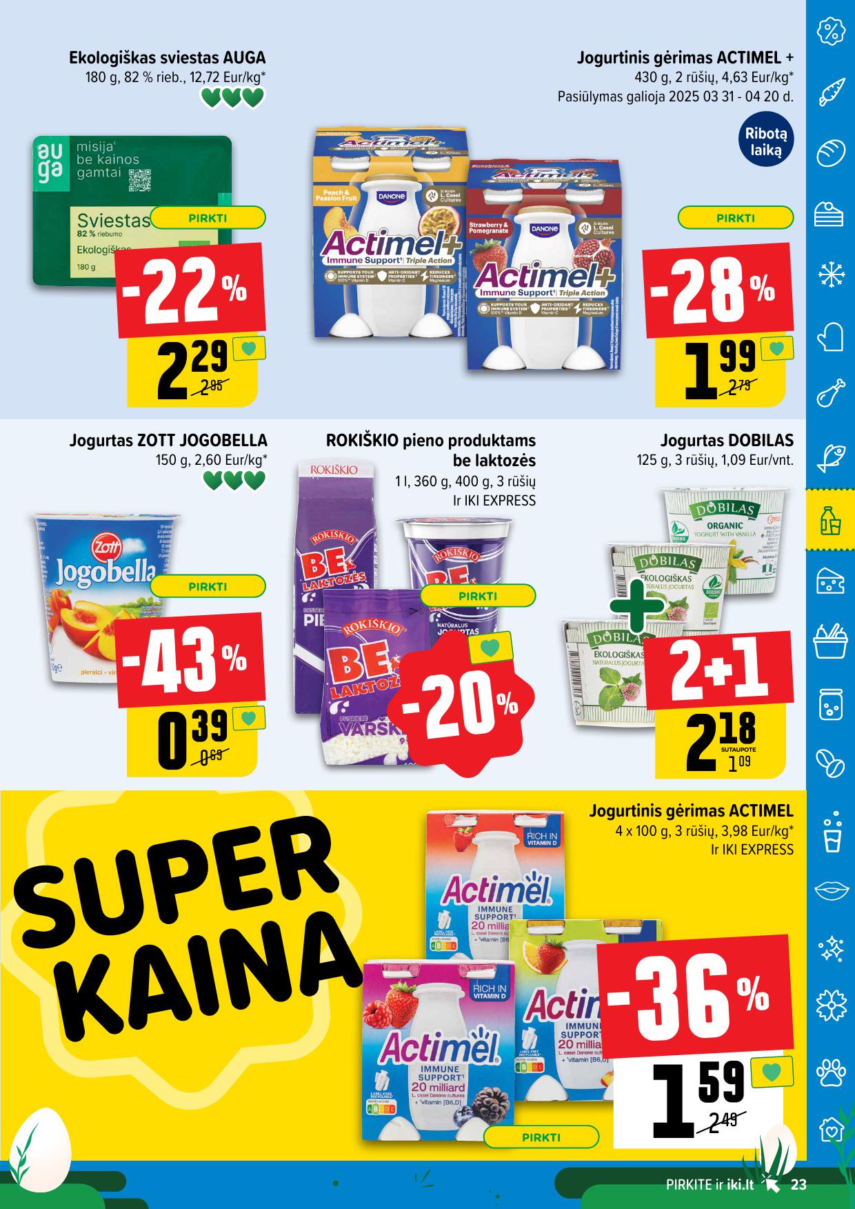 Naujausias IKI kaininis katalogas 2025.03.31 - 2025.04.06